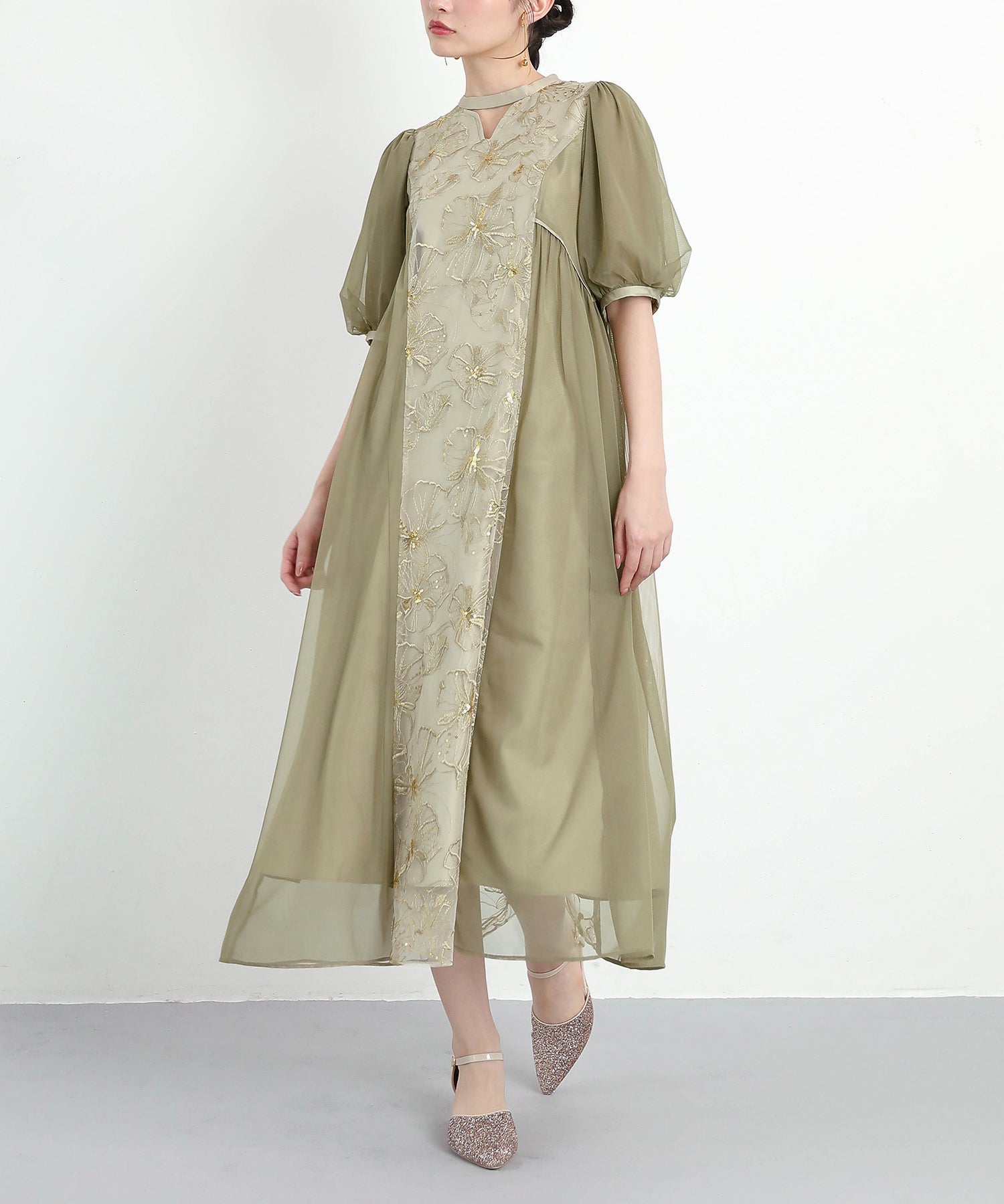 167cm / 着用 M / ライトグリーン