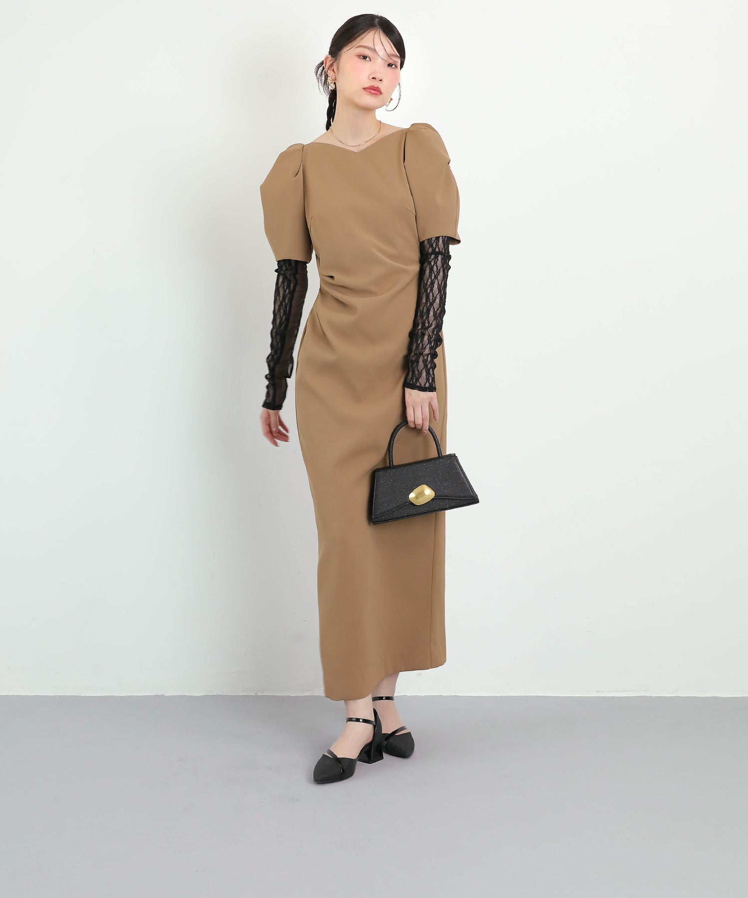 167cm / 着用 M / ベージュ