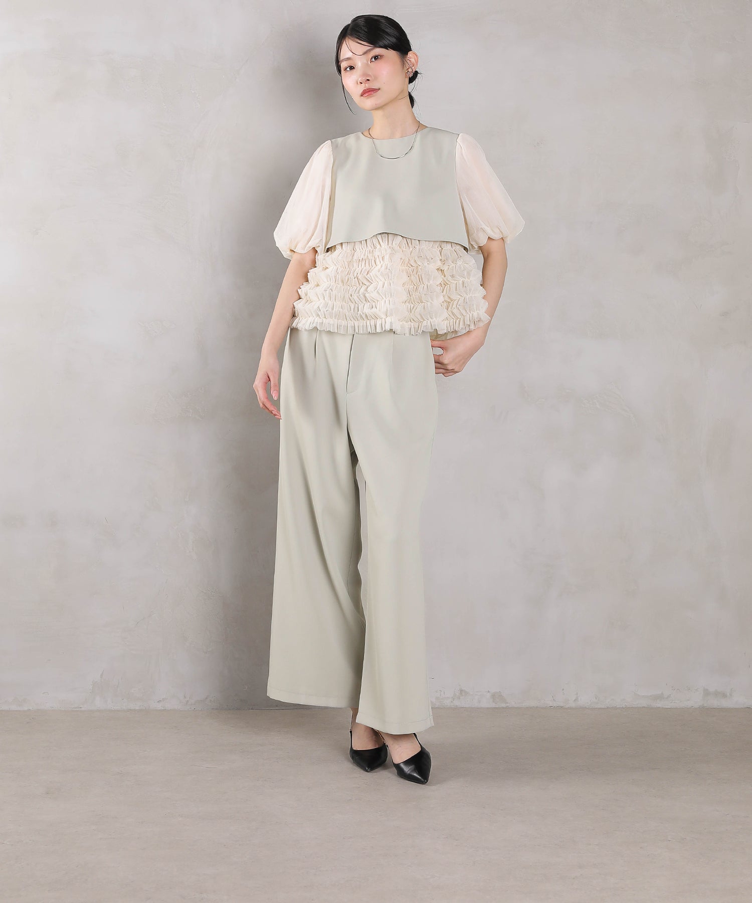 167cm / 着用 M / ミント