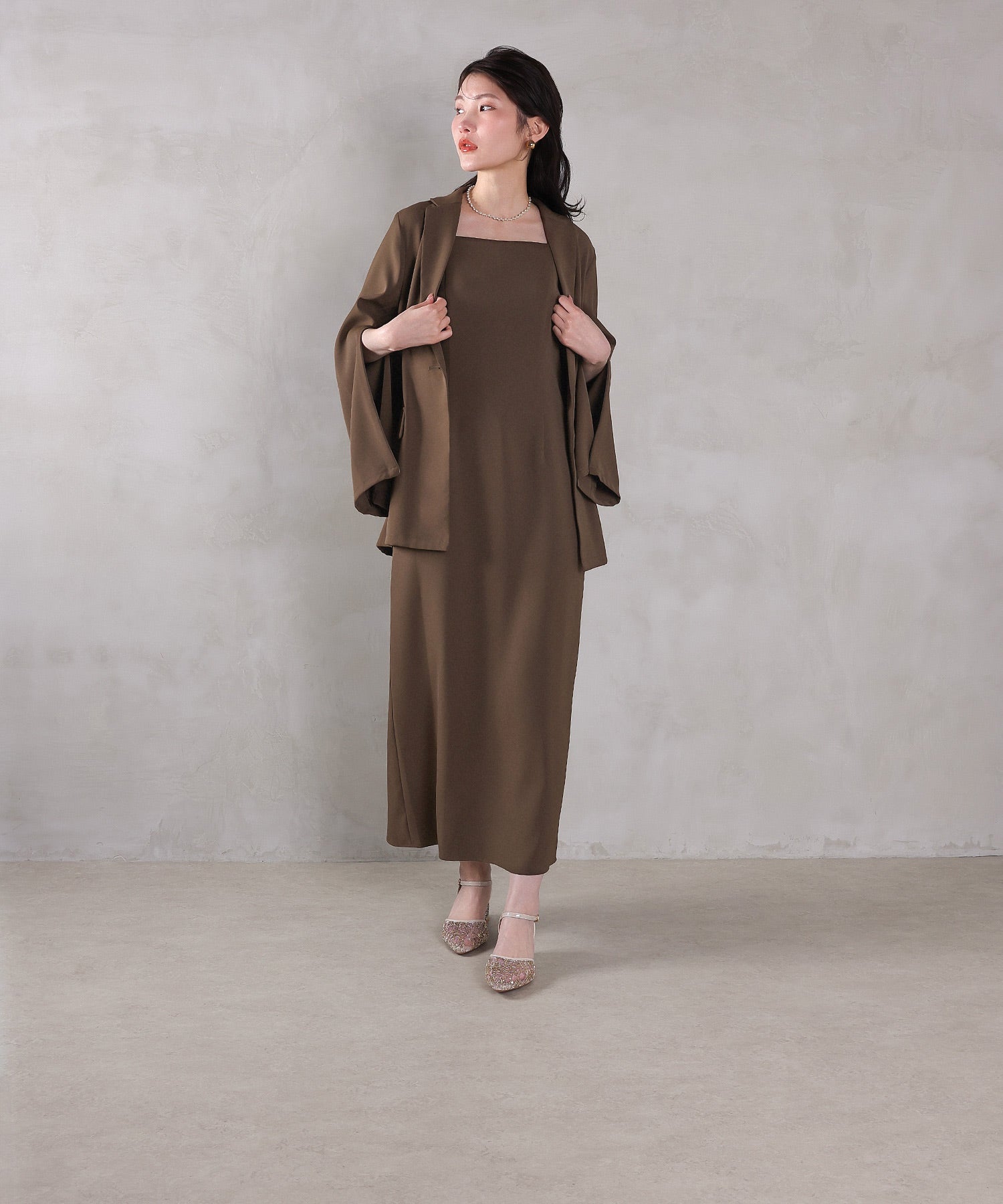 167cm / 着用 M / ブラウン