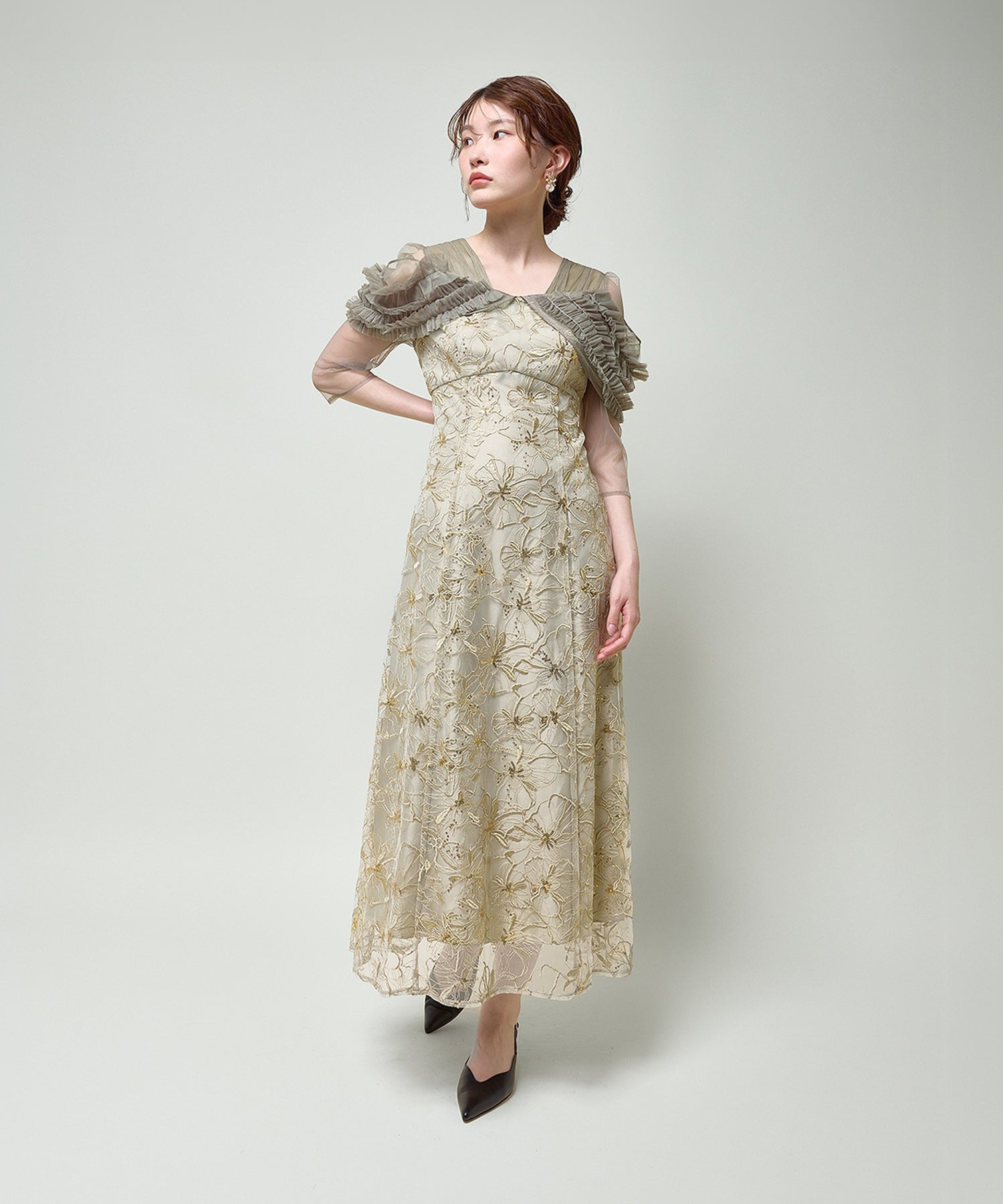 167cm / 着用 M / ライトグリーン