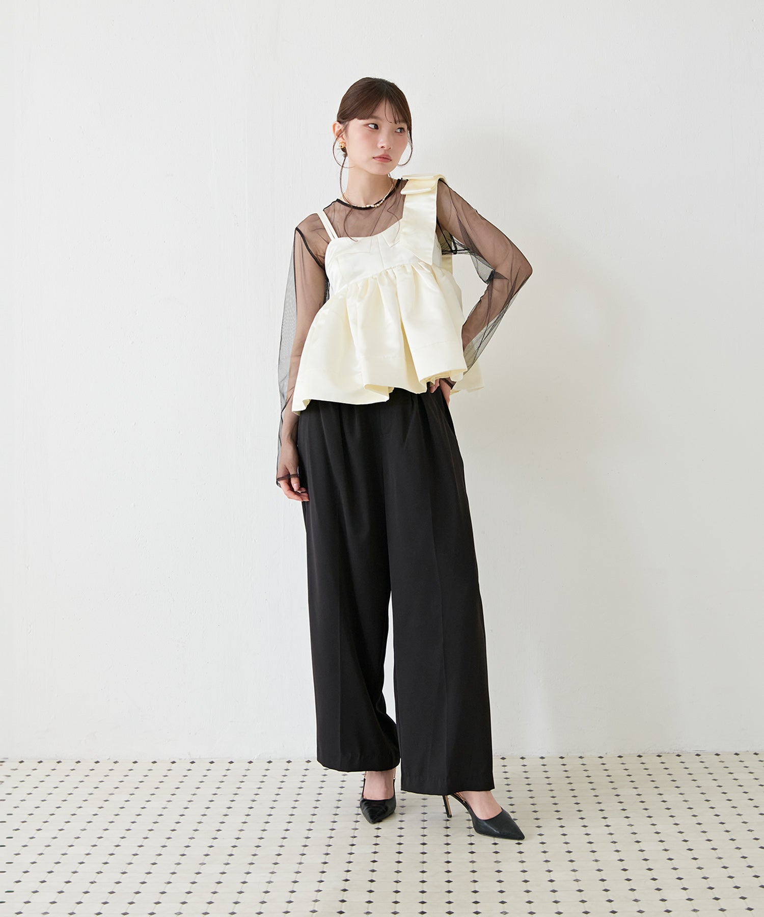 167cm / 着用 M / ホワイト