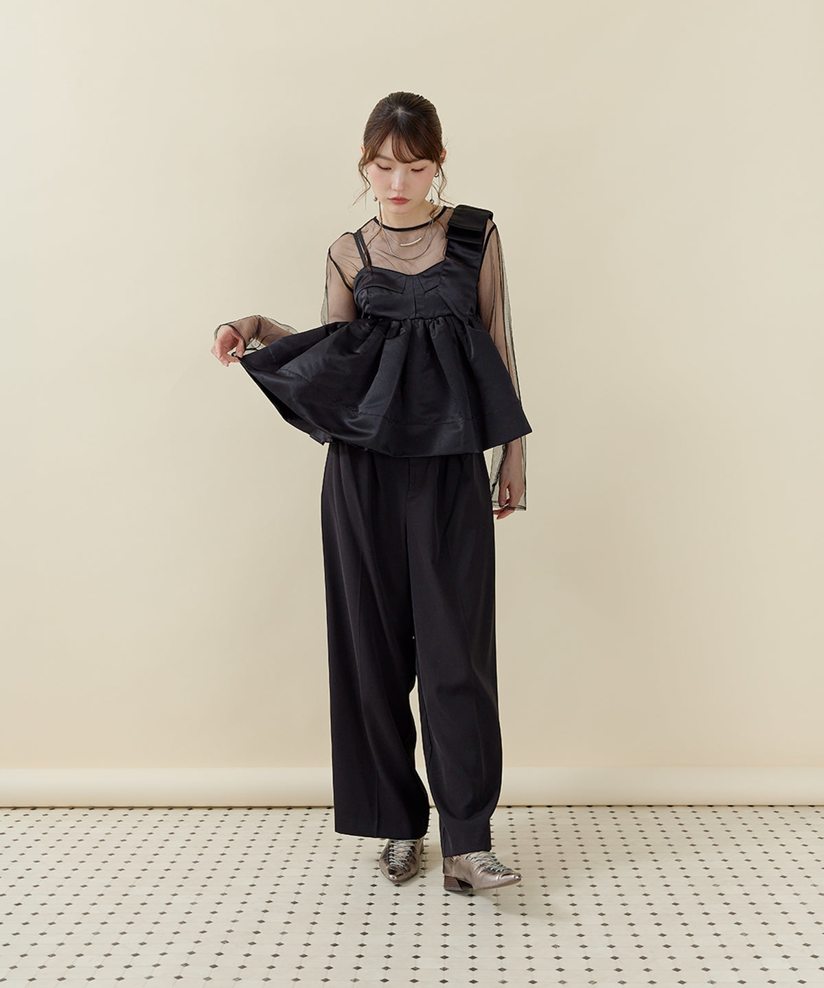 167cm / 着用 M / ブラック
