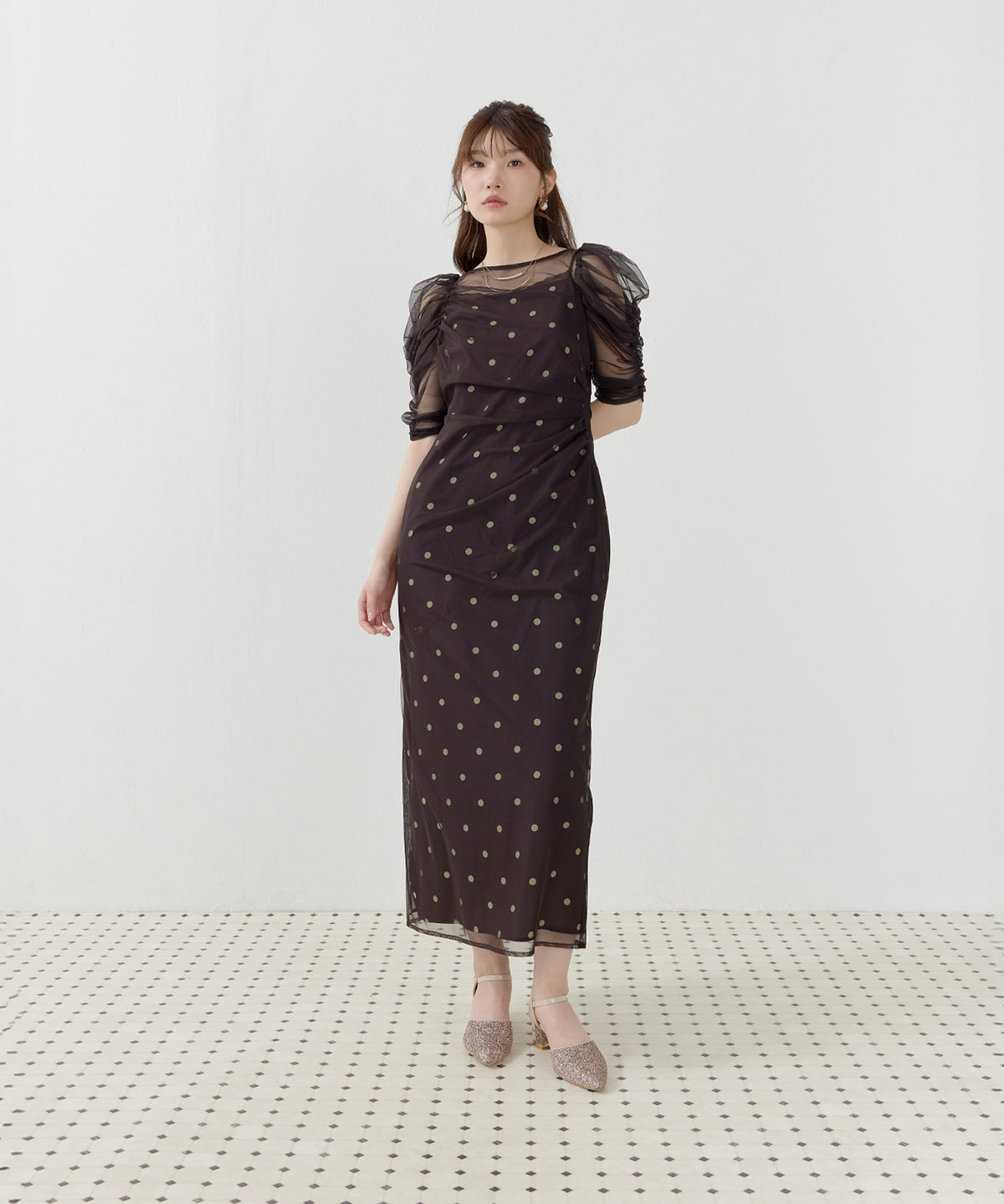 167cm / 着用 M / ブラウン