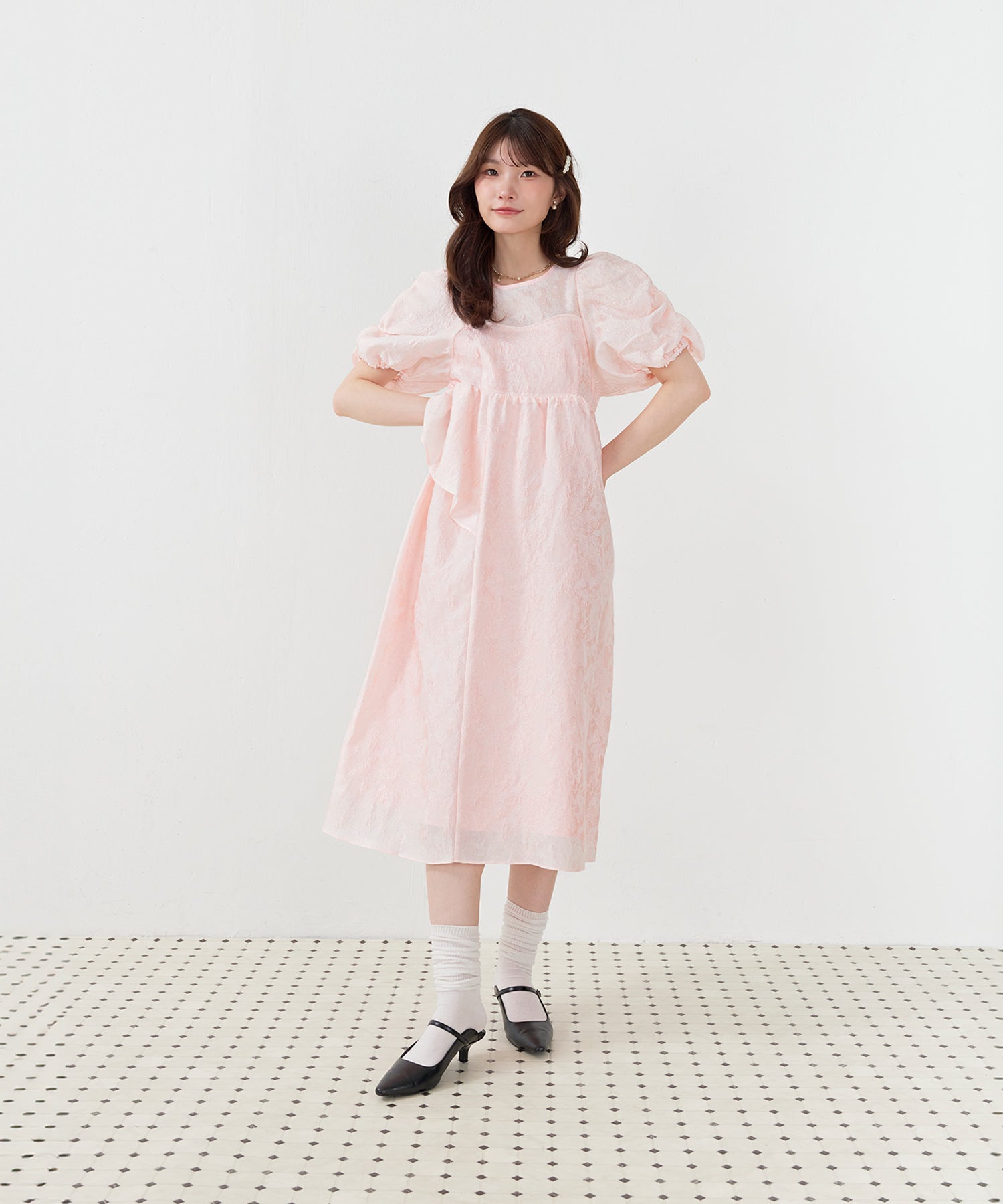 167cm / 着用 M / ピンク
