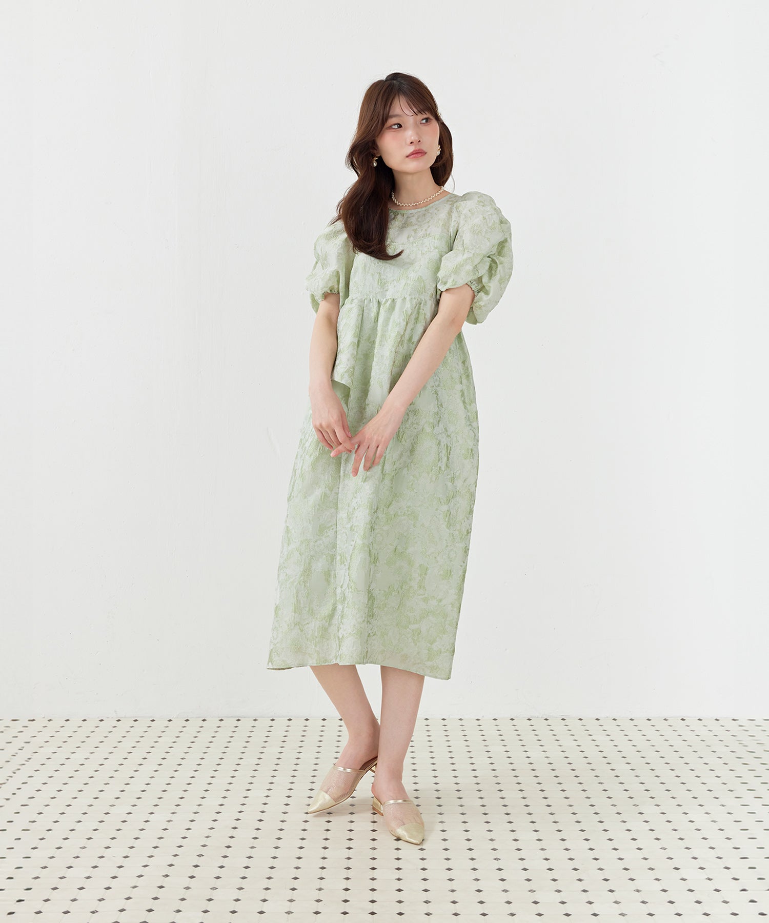 167cm / 着用 M / ミント