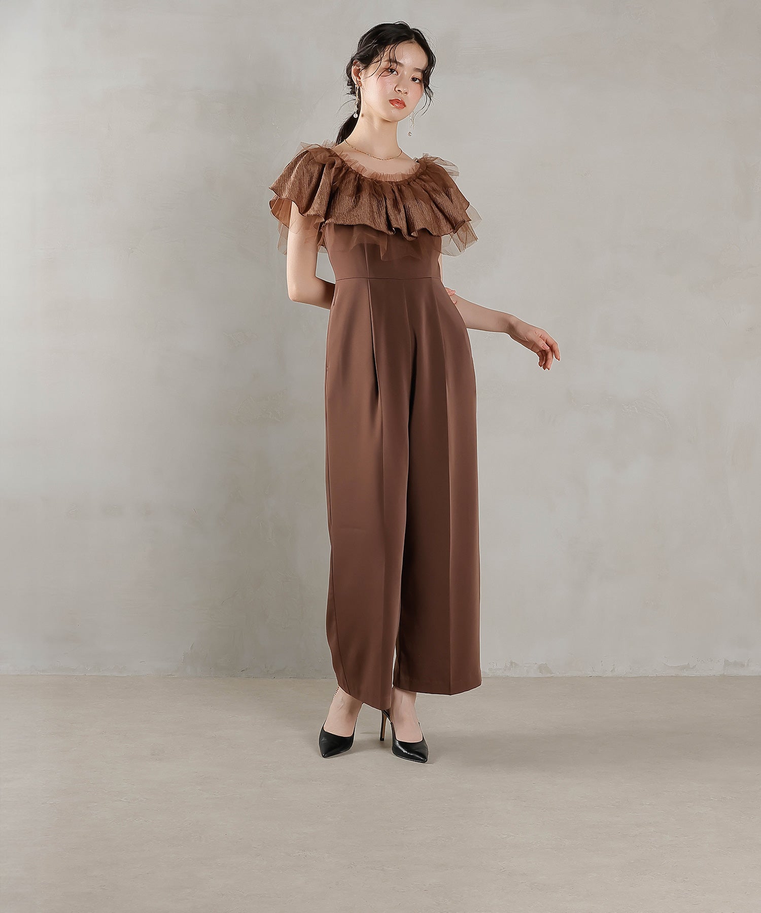 170cm / 着用 M / ブラウン