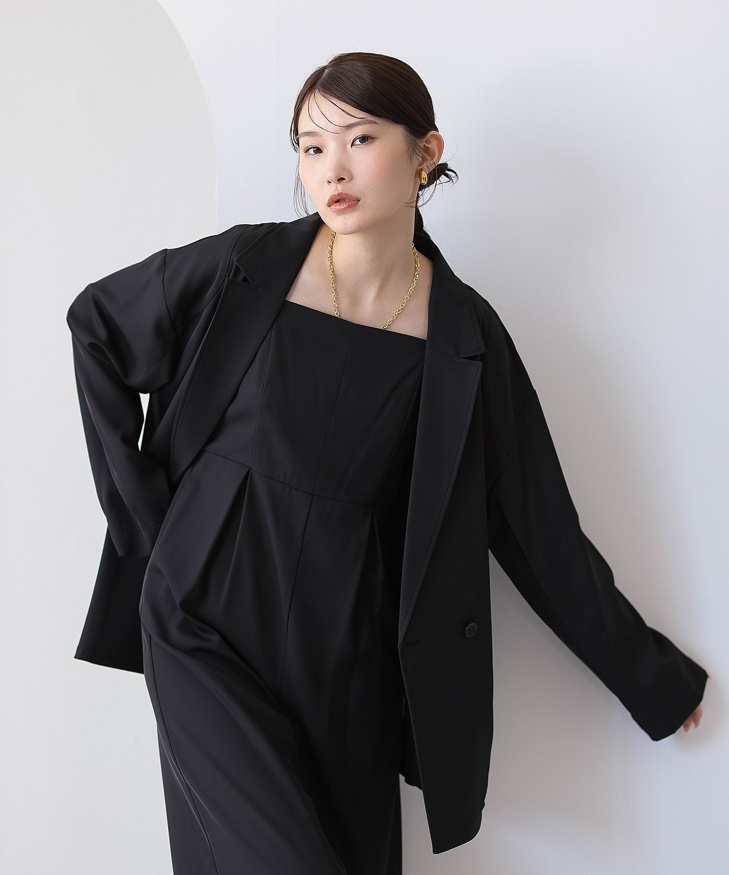ジャケット セットアップ パンツドレス パーティー
