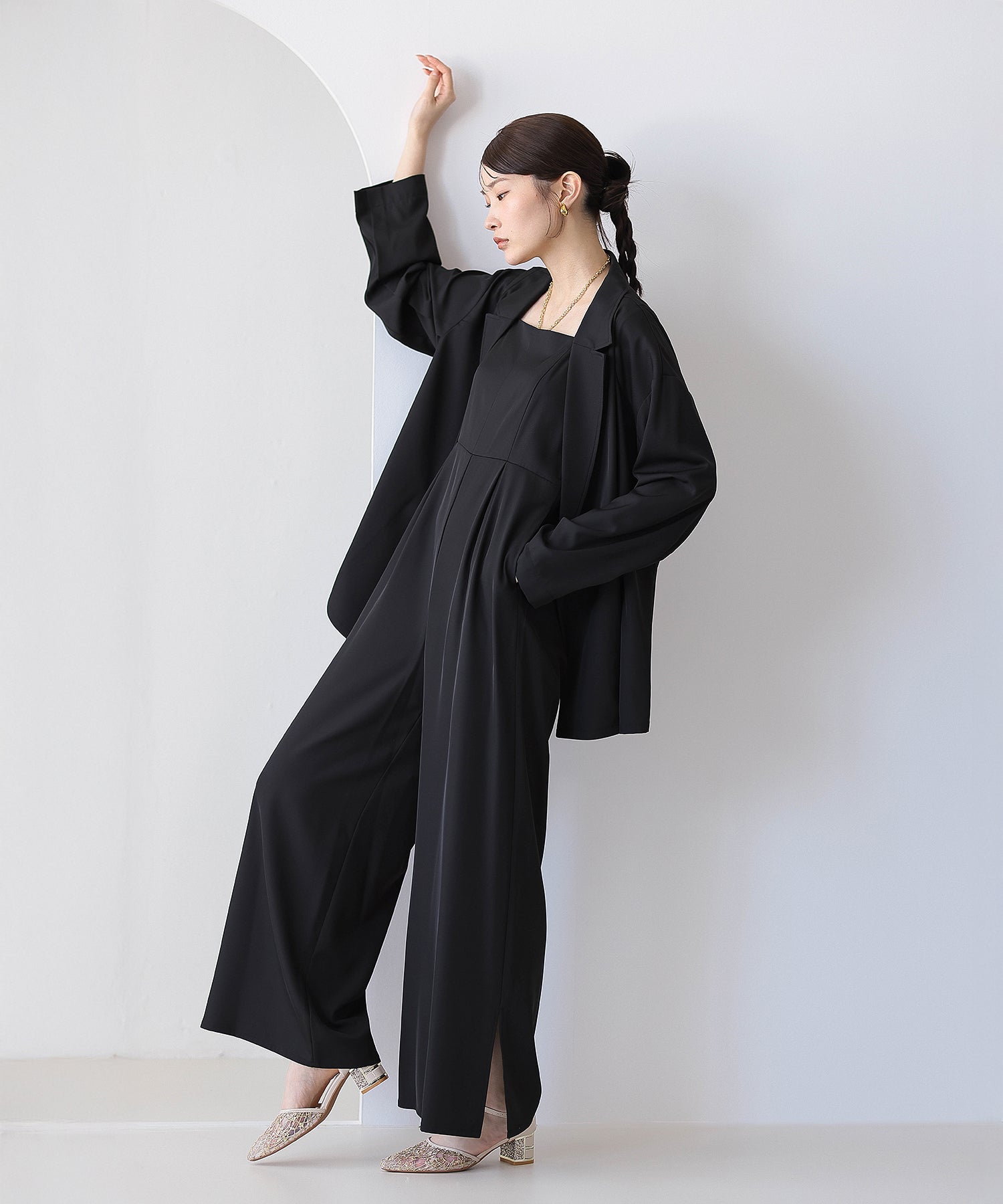 ジャケット セットアップ パンツドレス パーティー