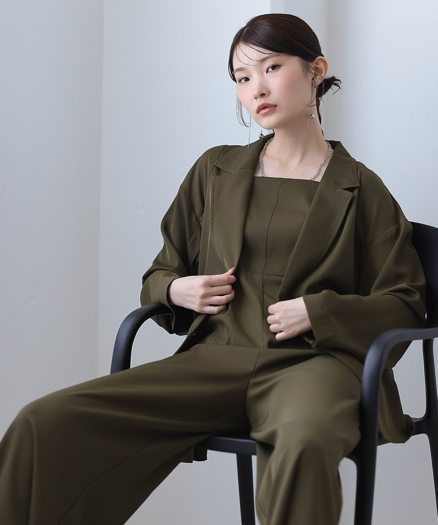 ジャケット セットアップ パンツドレス パーティー