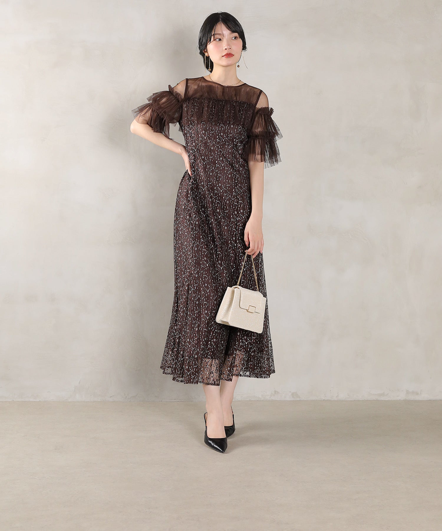 167cm / 着用 M / ブラウン