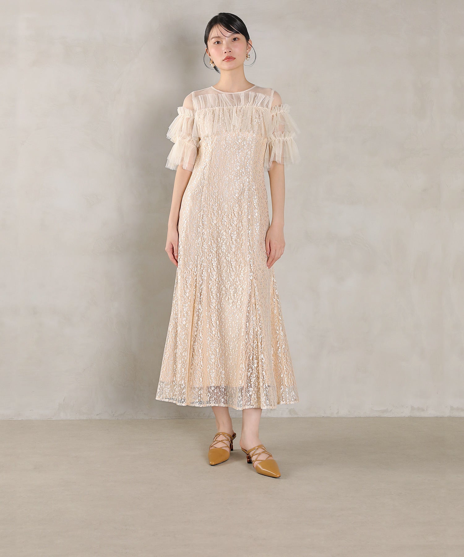 167cm / 着用 M / ベージュ