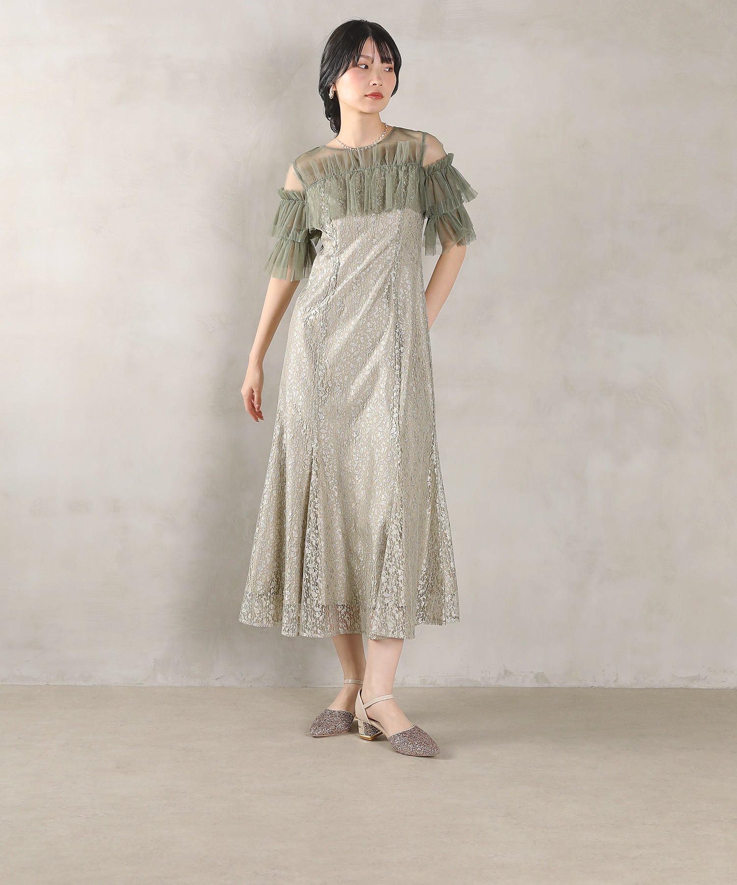 167cm / 着用 M / グリーン