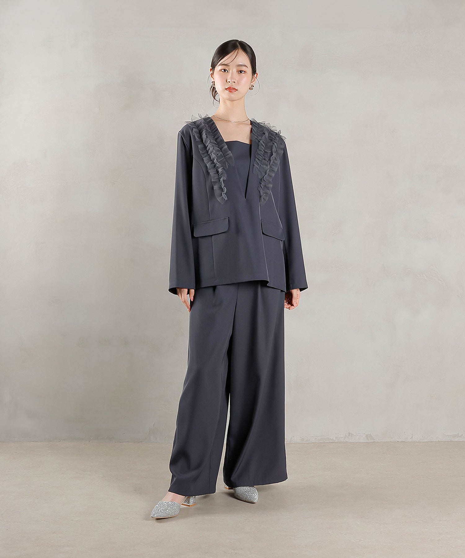 170cm / 着用 M / ブルー