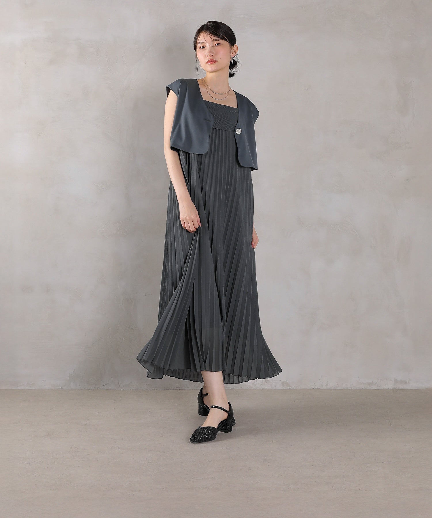 167cm / 着用 M / ブルー