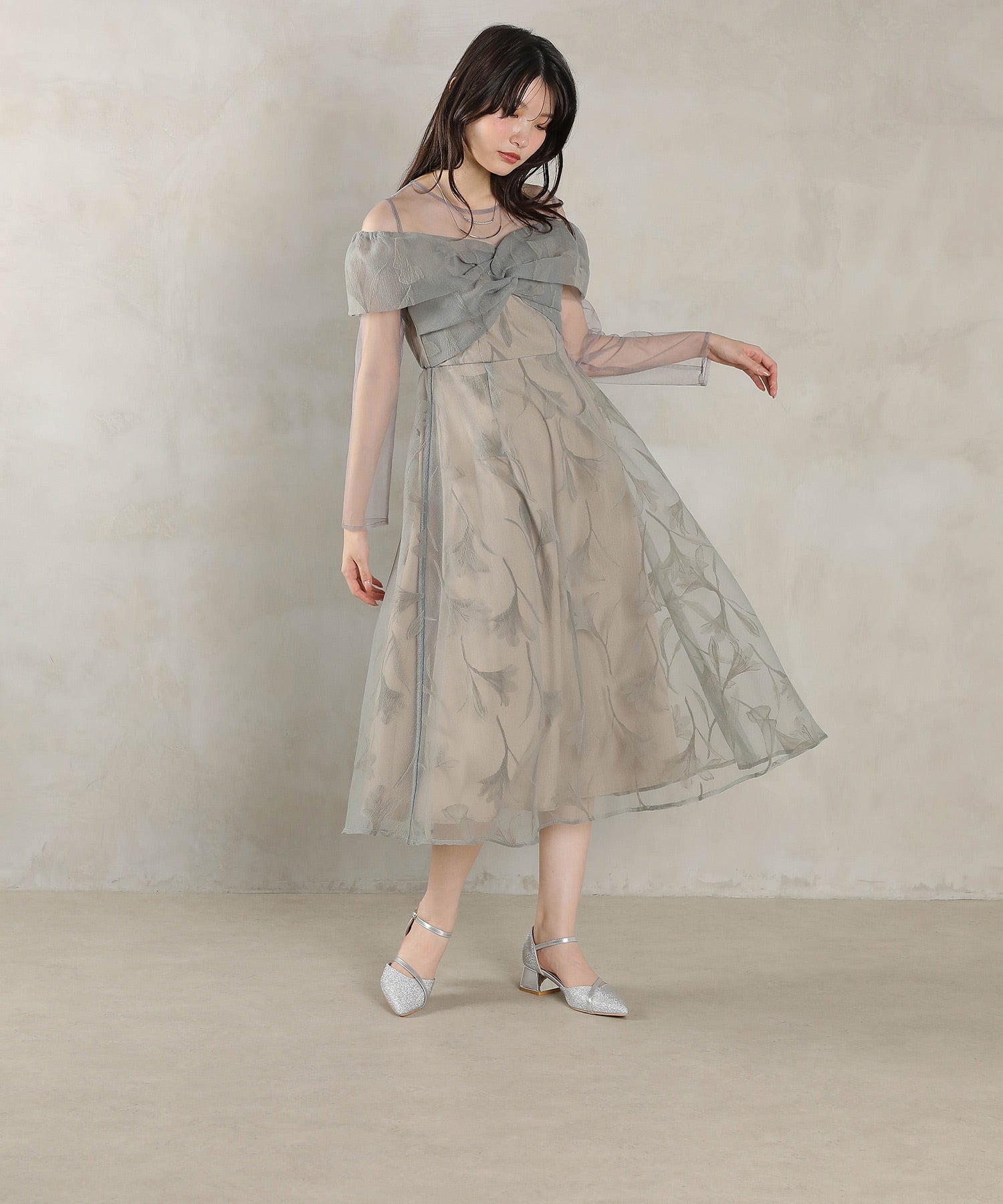 167cm / 着用 M / グレー