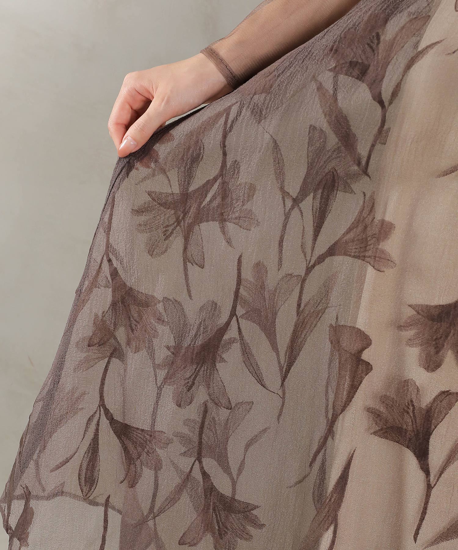 フロッキーレース チュール ボリュームデザイン Aライン ワンピース ドレスパーティー 結婚式 お呼ばれ オケージョン