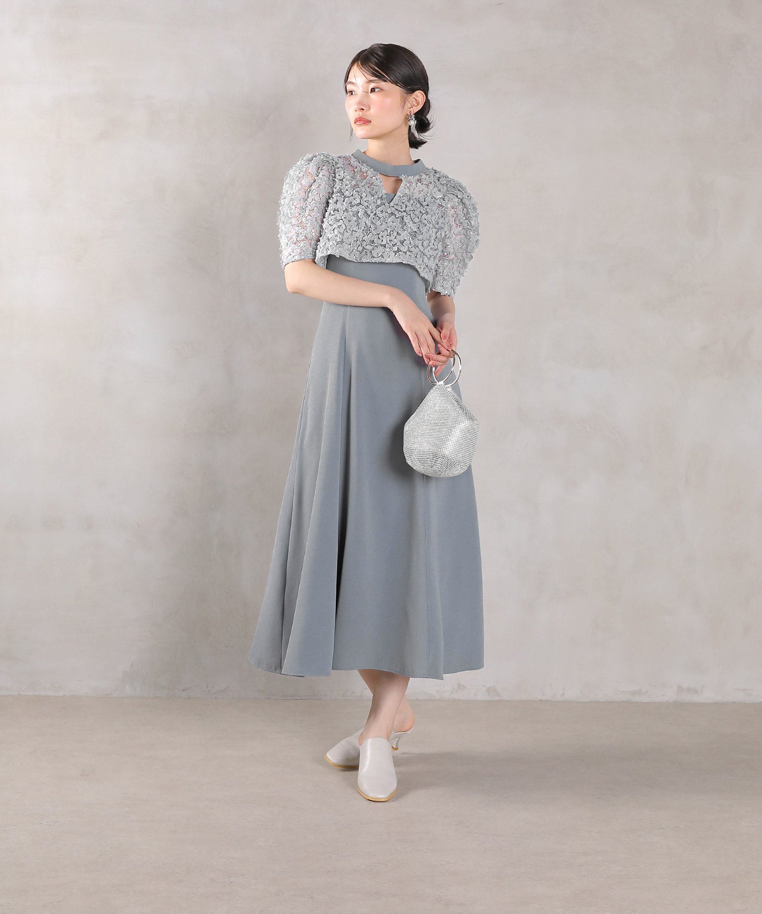 167cm / 着用 M / ブルー