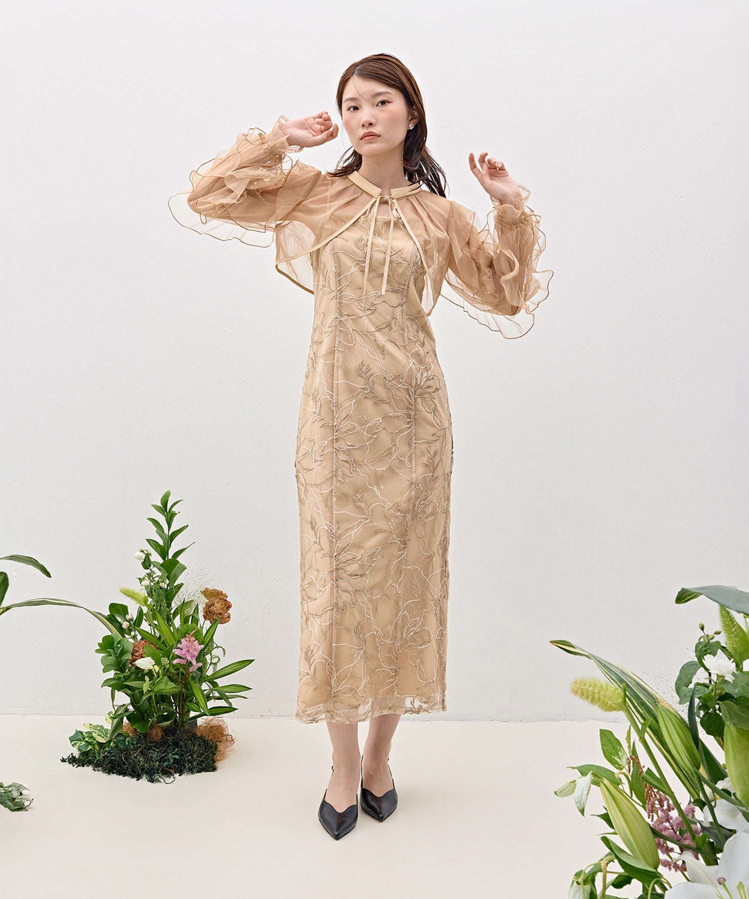 167cm / 着用 M / ベージュ