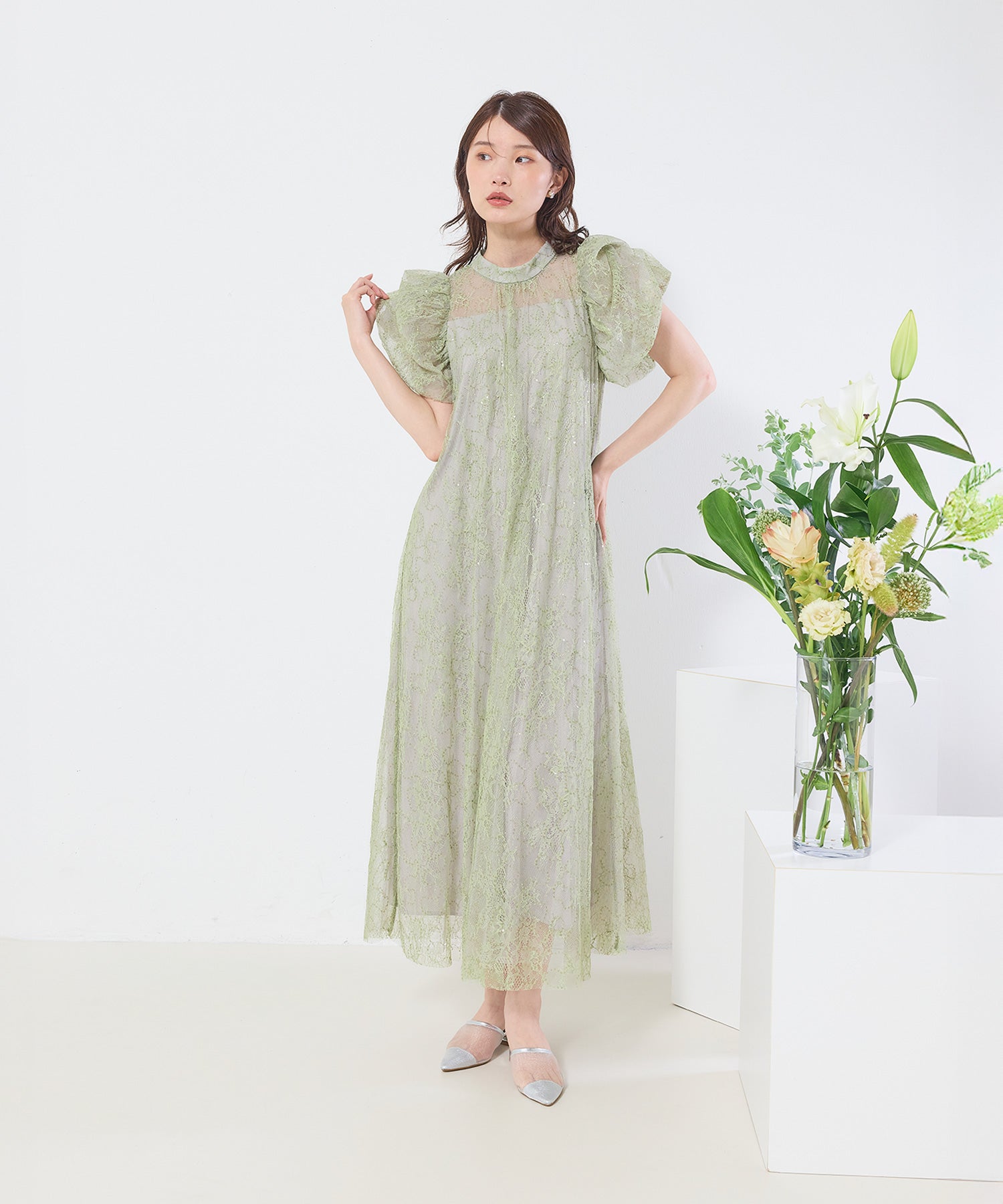 167cm / 着用 M / グリーン