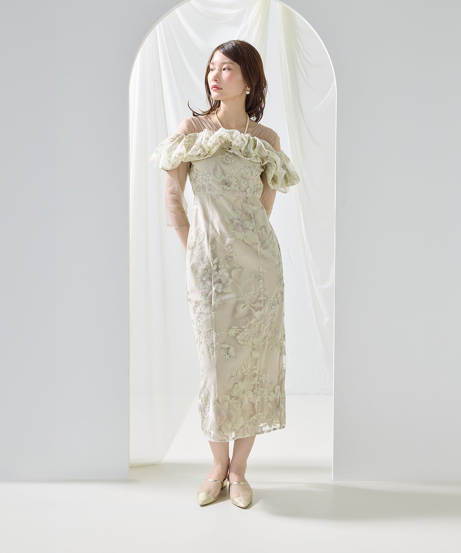 167cm / 着用 M / ベージュ