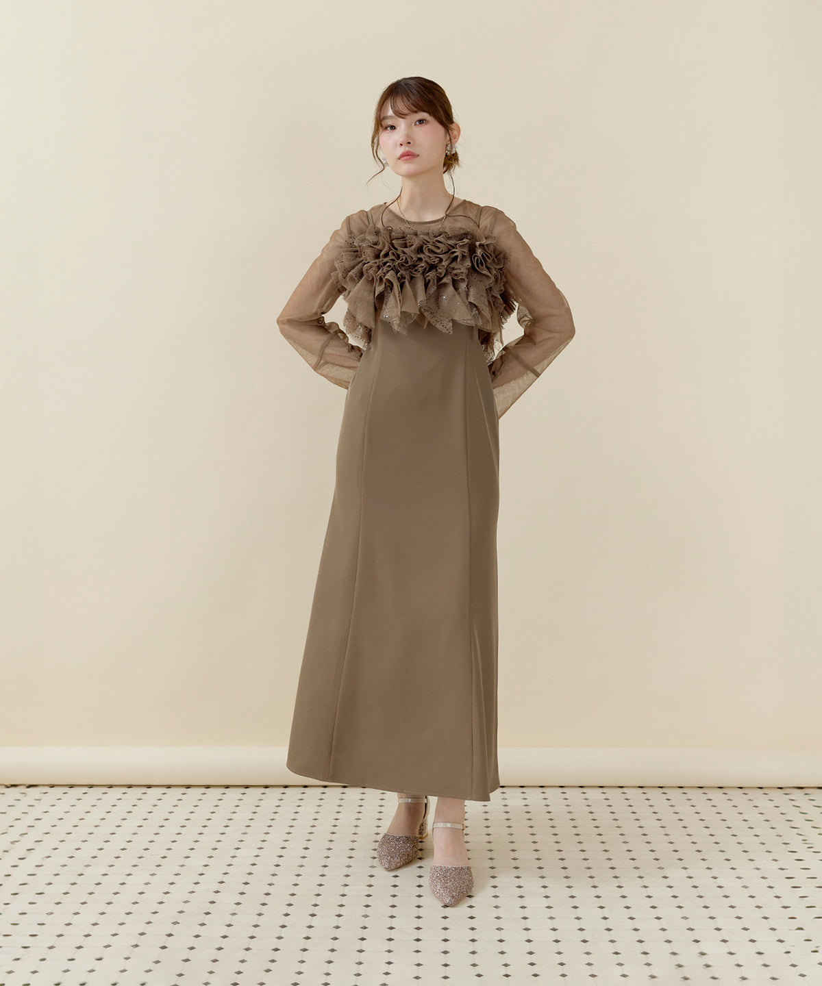 167cm / 着用 M / イエロー