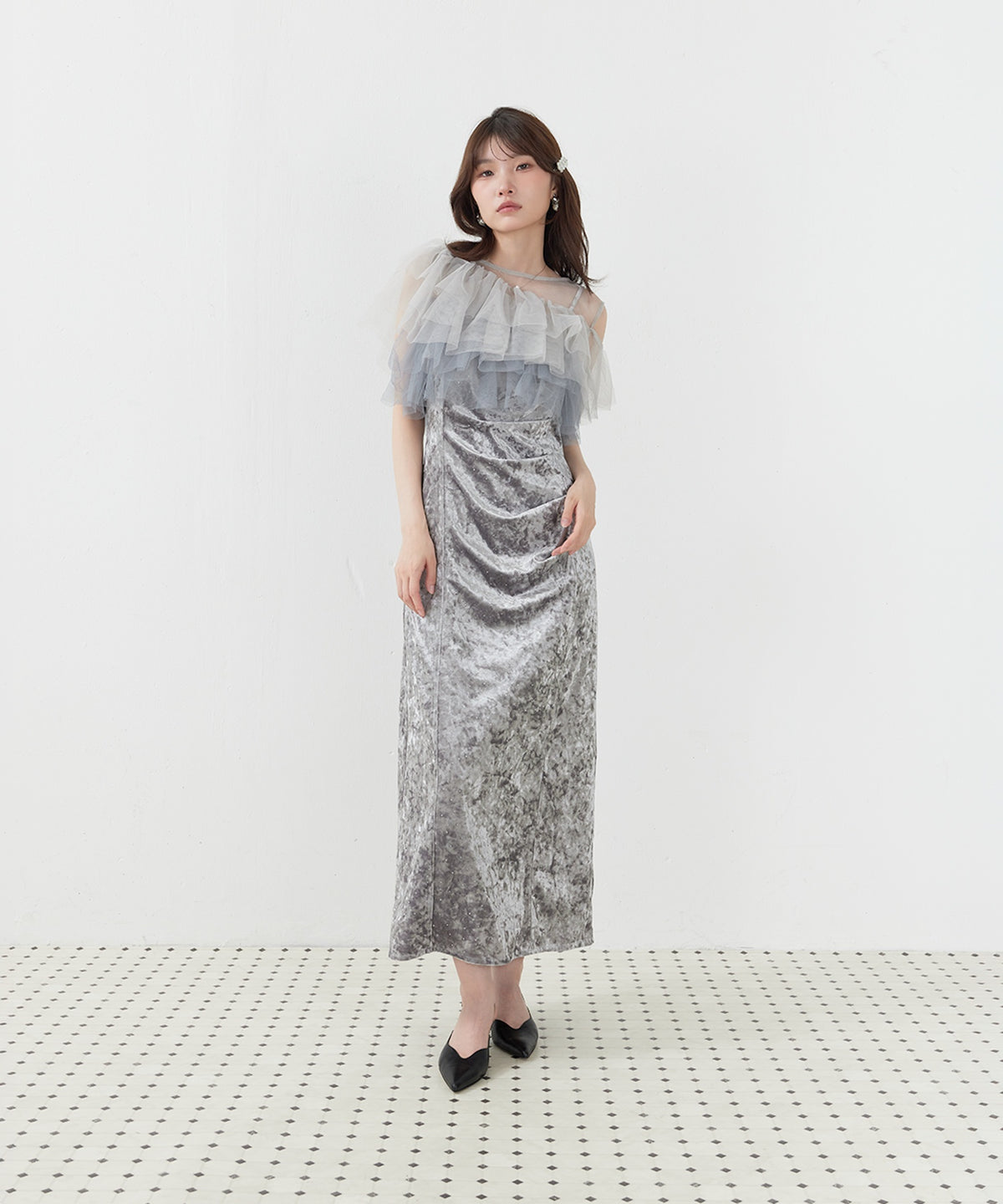 167cm / 着用 M / グレー