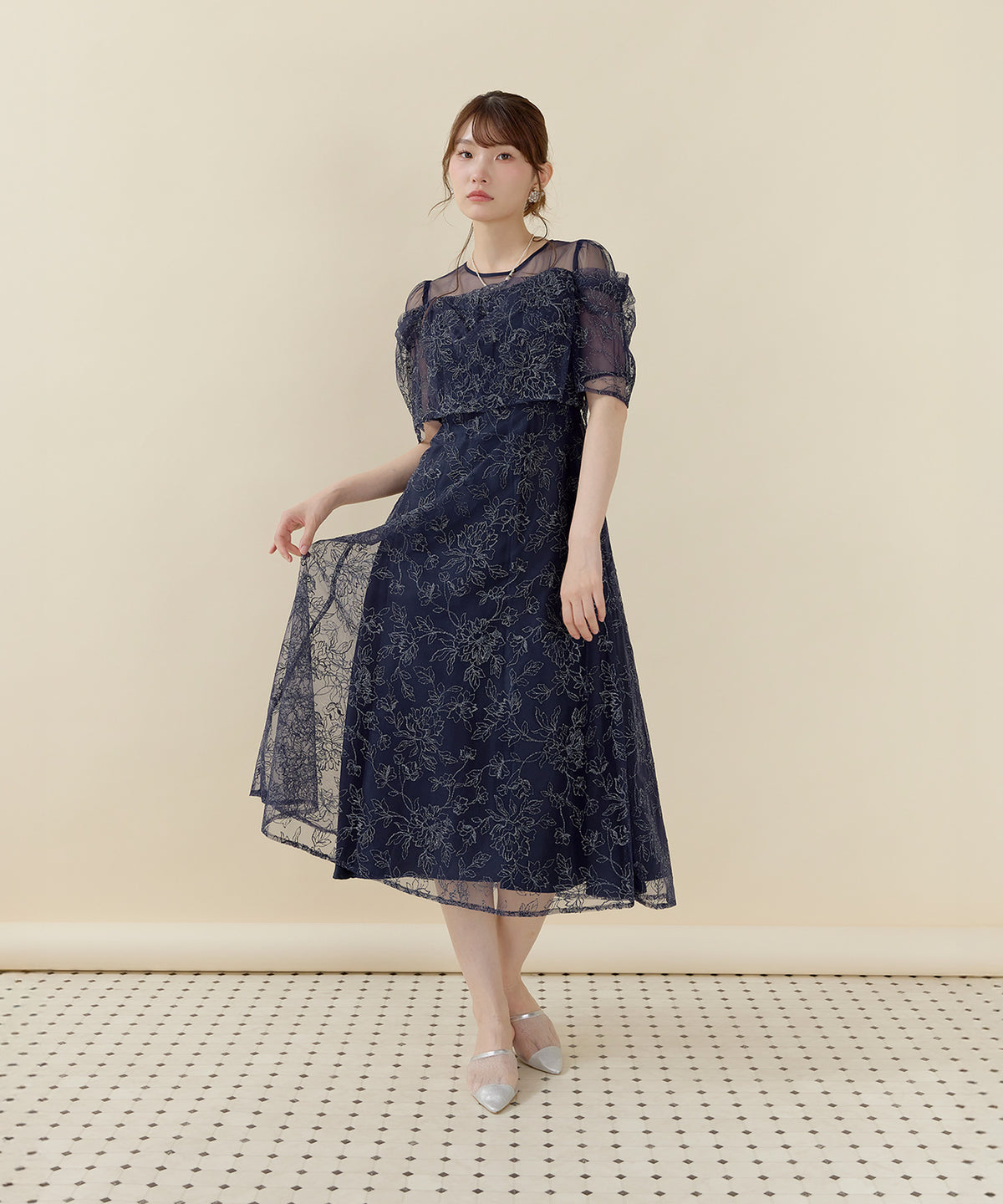 167cm / 着用 M / ネイビー