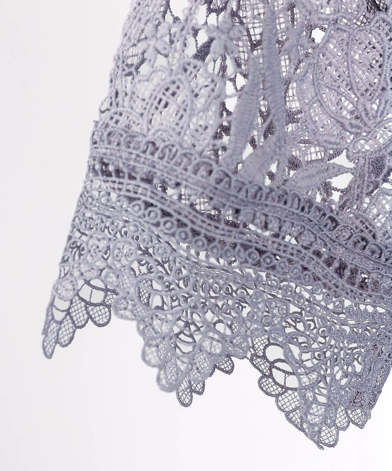 ケミカルレース Aラインワンピースドレス