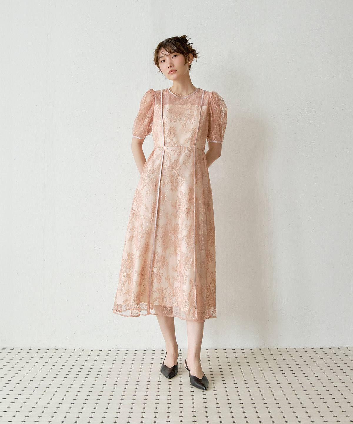 167cm / 着用 M / ピンク