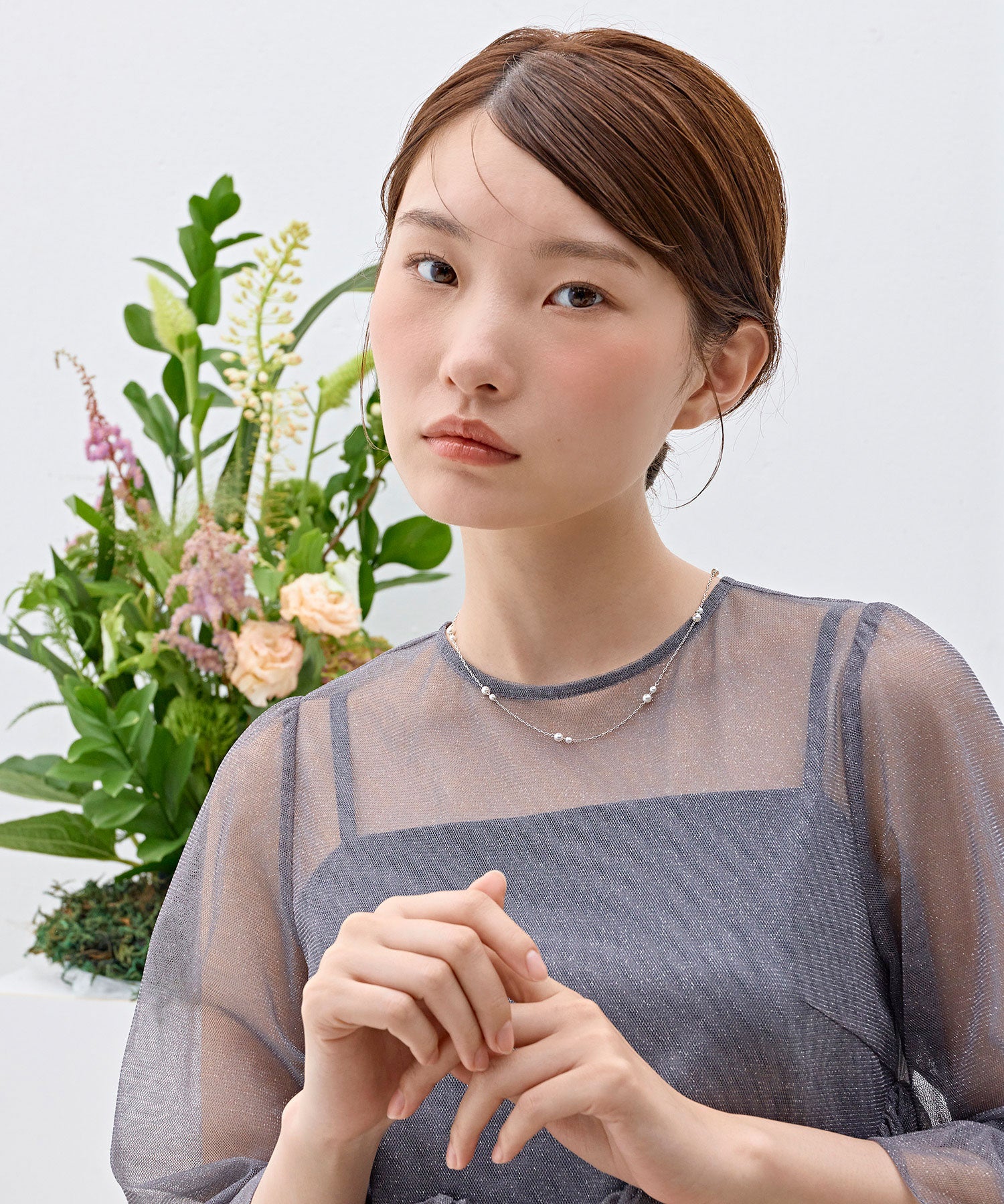 ミニパールネックレス