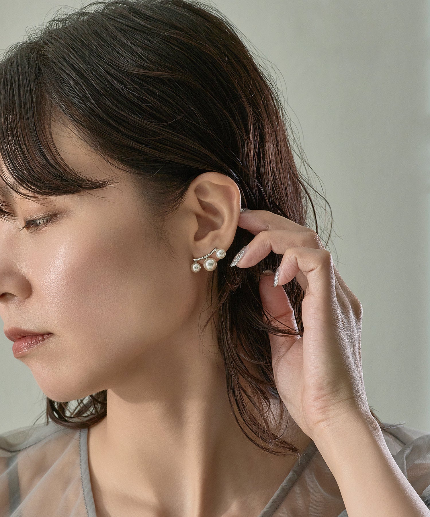 パールラインピアス