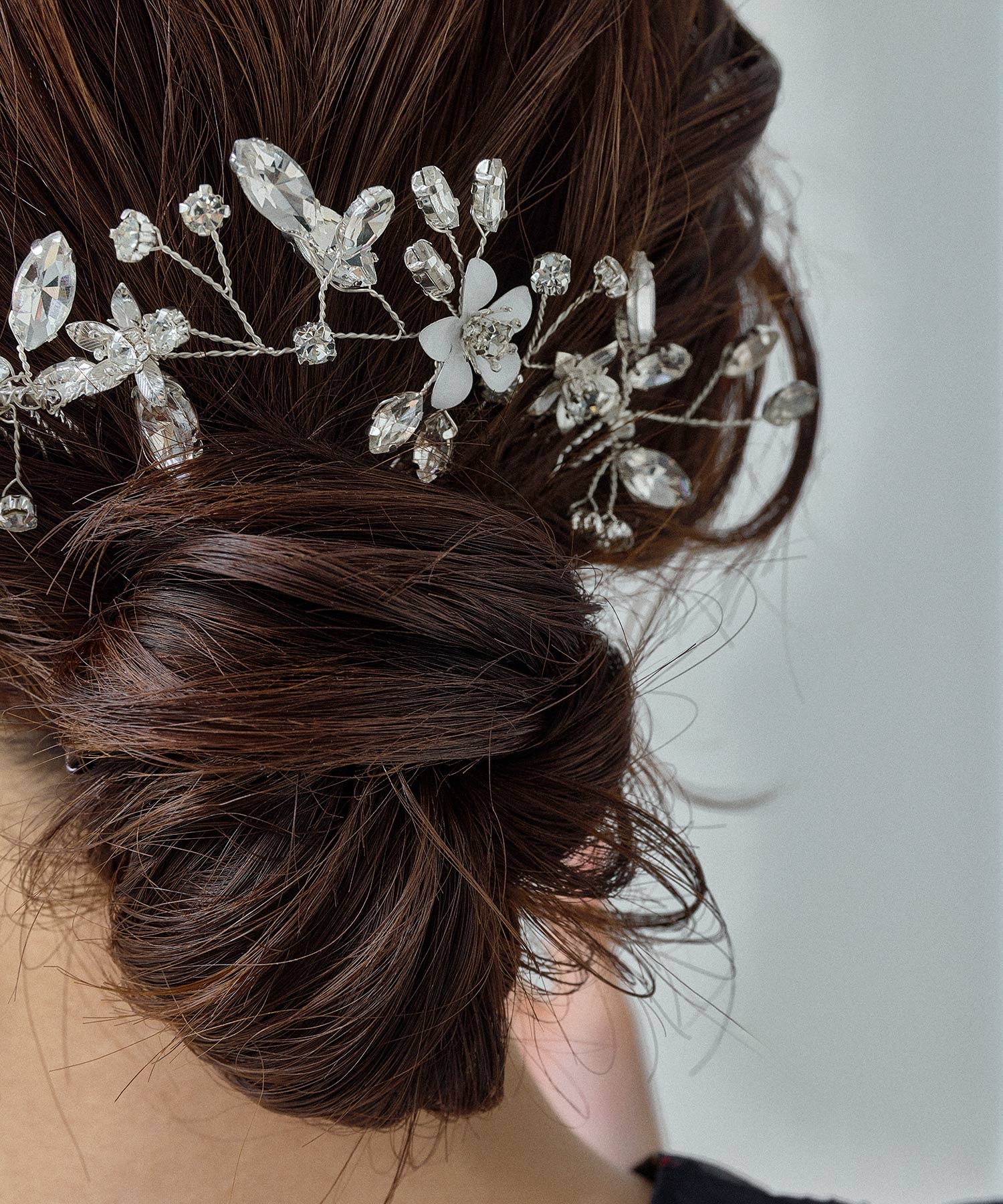 フラワービジューアーチヘアコーム