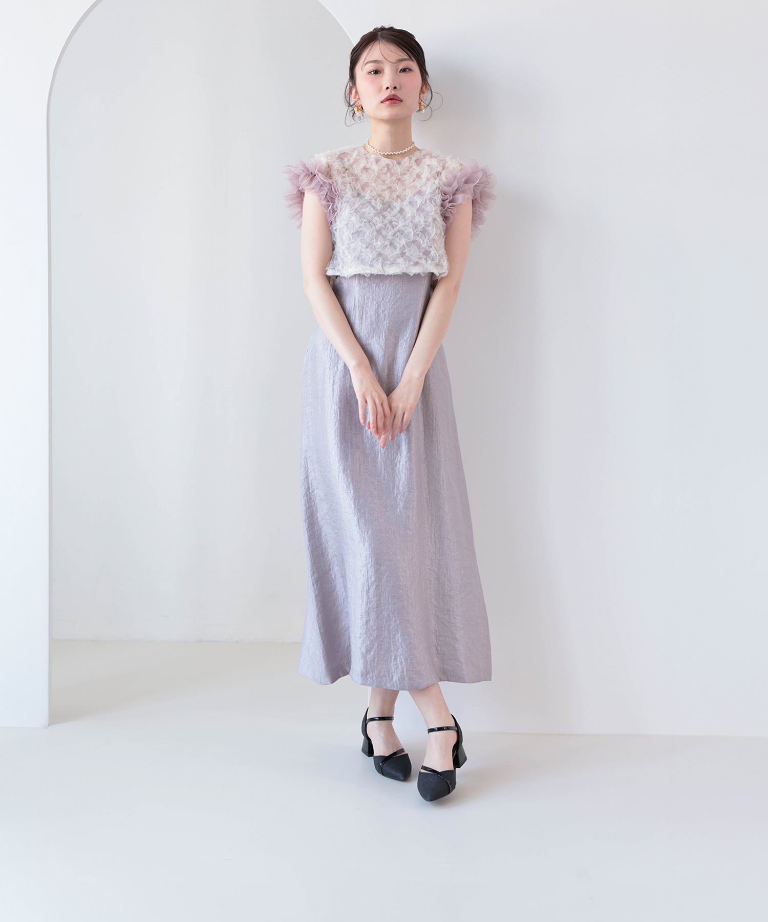 167cm / 着用 S / ラベンダー