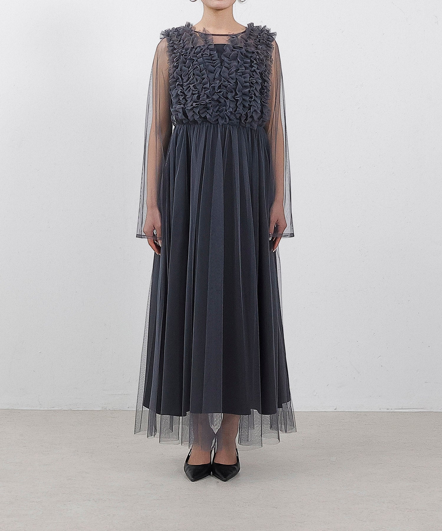 身長154cm / 着用 M<br>
普段着 SS or S / 骨格ウェーブ