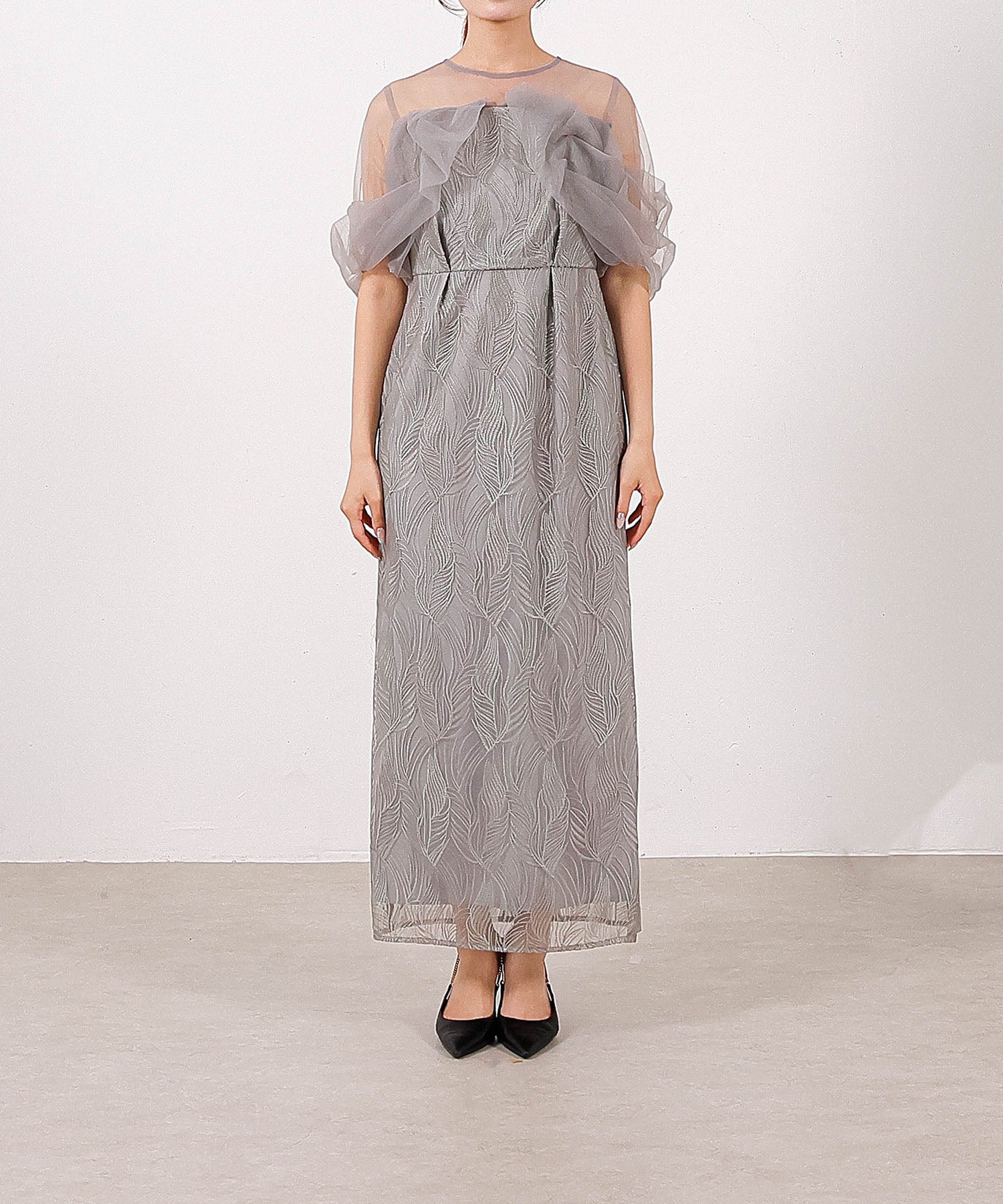 身長154cm / 着用 S<br>
普段着 SS or S / 骨格ウェーブ