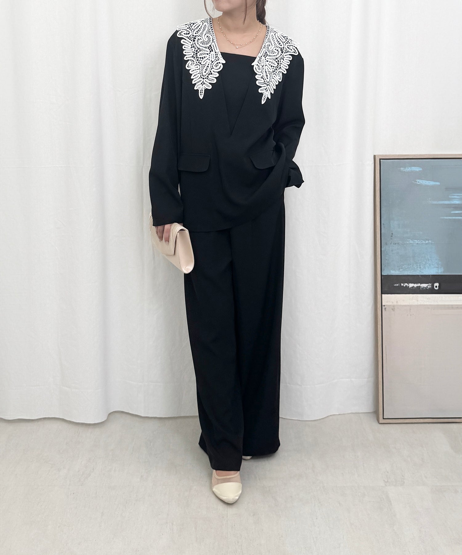 身長 155cm / 着用 M<br>
普段着 M / 骨格ナチュラル