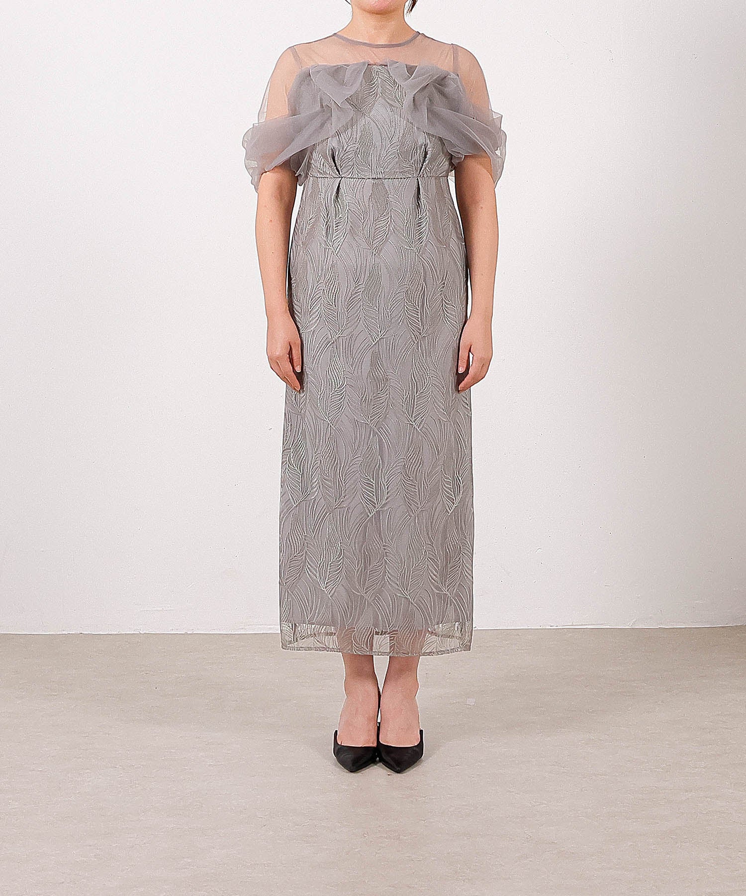 身長159cm / 着用 S<br>
普段着 M or L / 骨格ストレート