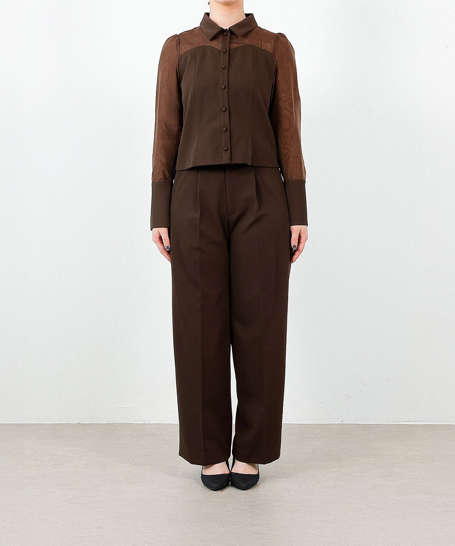 身長162cm / 着用 M<br>
普段着 M / 骨格ストレート