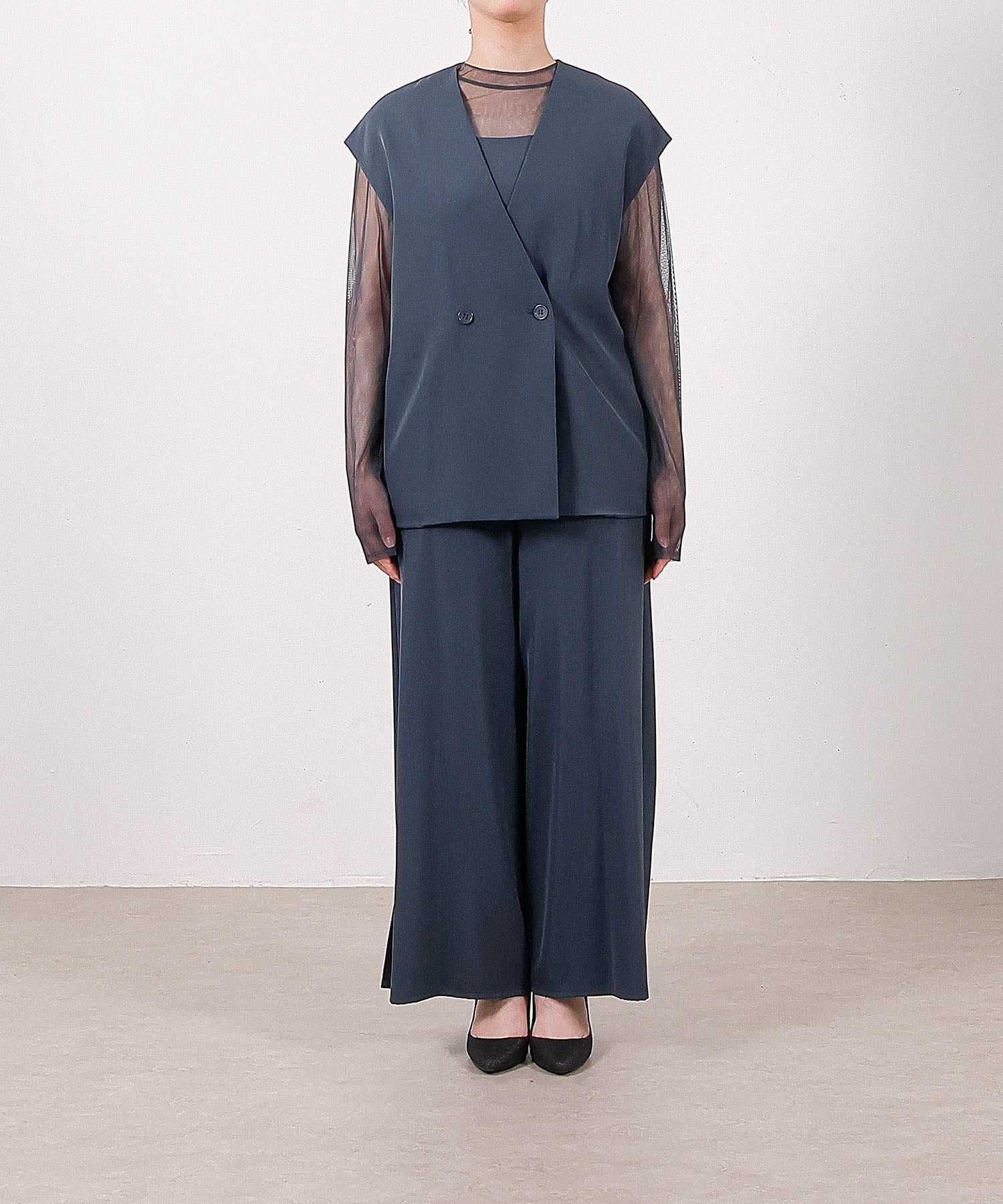 セットアップ 3点 パンツドレス 結婚式 オケージョンドレス