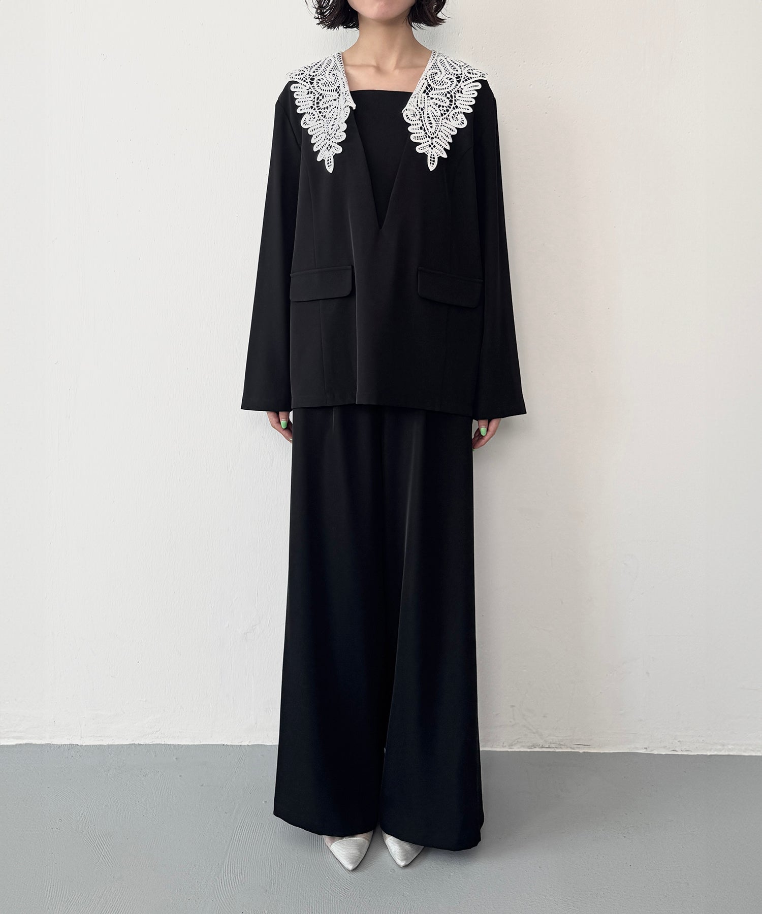 身長 163cm / 着用 M<br>
普段着 M / 骨格ウェーブ