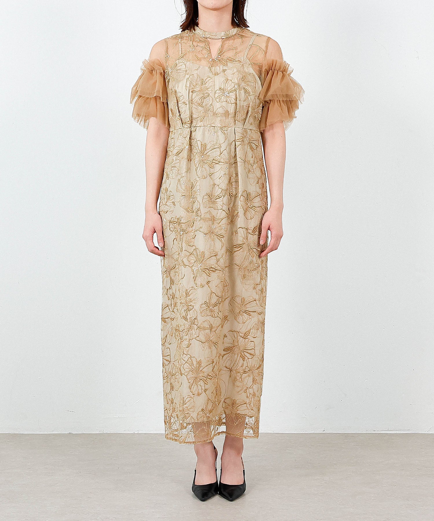 身長165cm / 着用 L<br>
普段着 M / 骨格ウェーブ