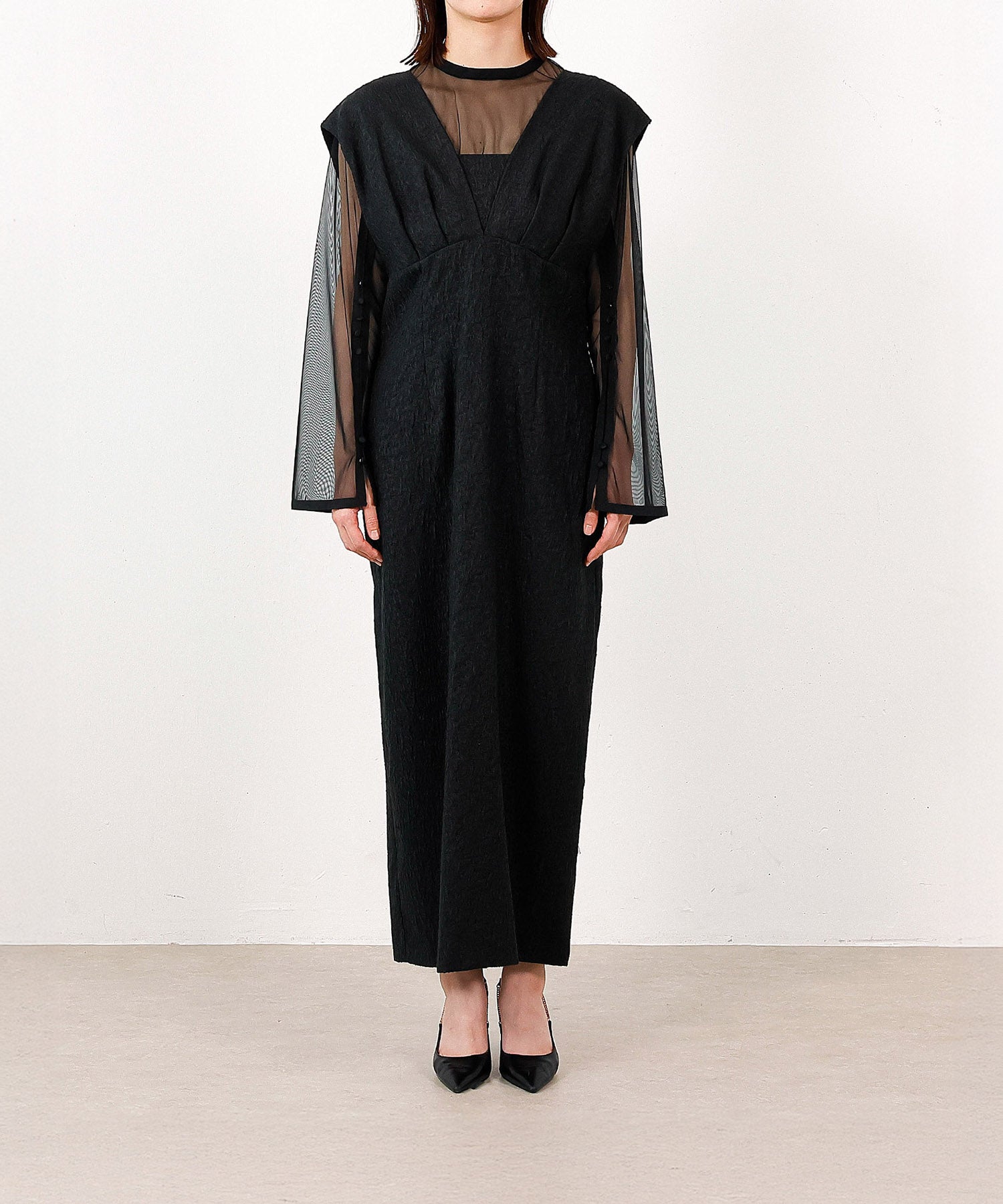 身長165cm / 着用 L<br>
普段着 M / 骨格ウェーブ