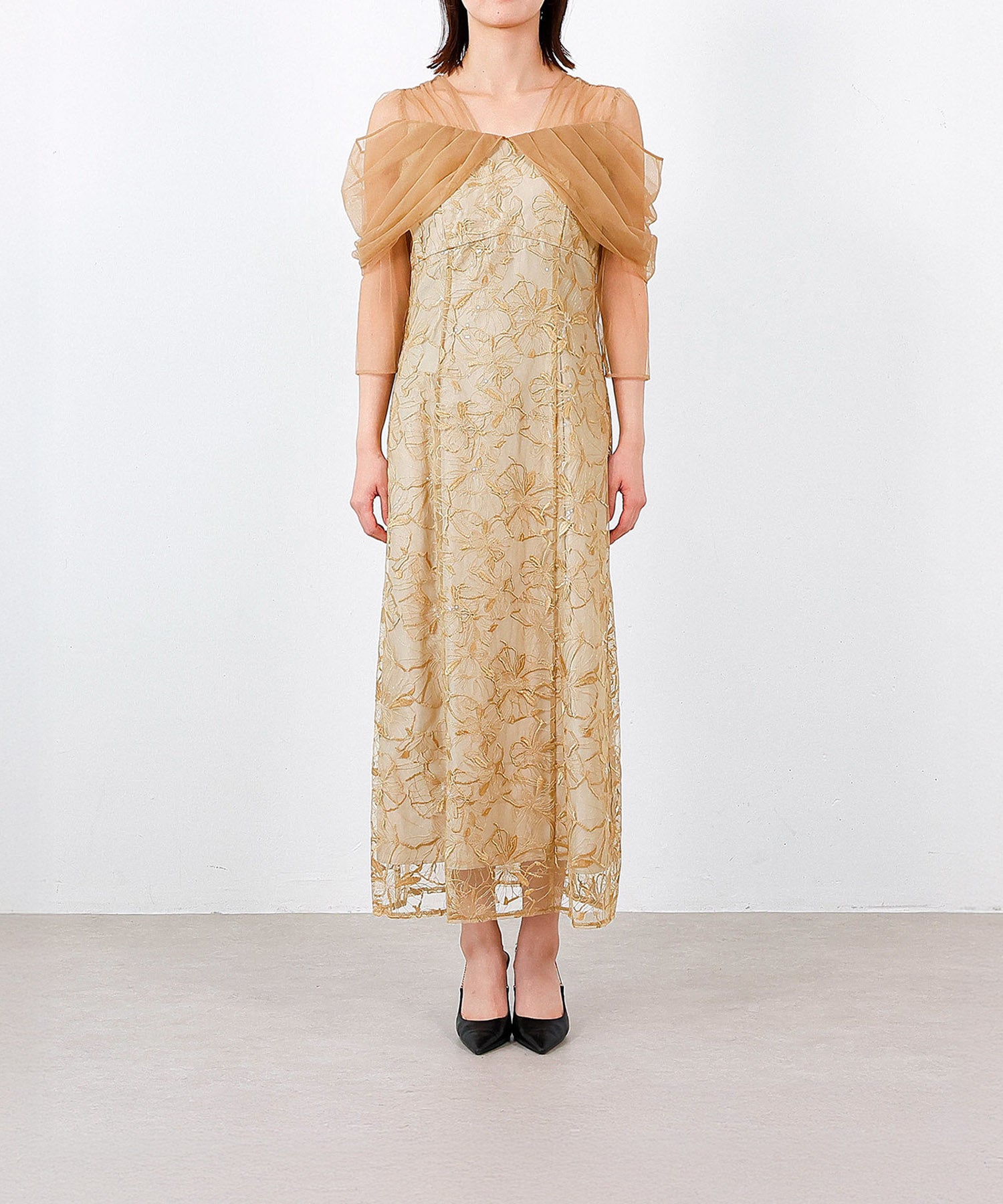 身長165cm / 着用 L<br>
普段着 M / 骨格ウェーブ