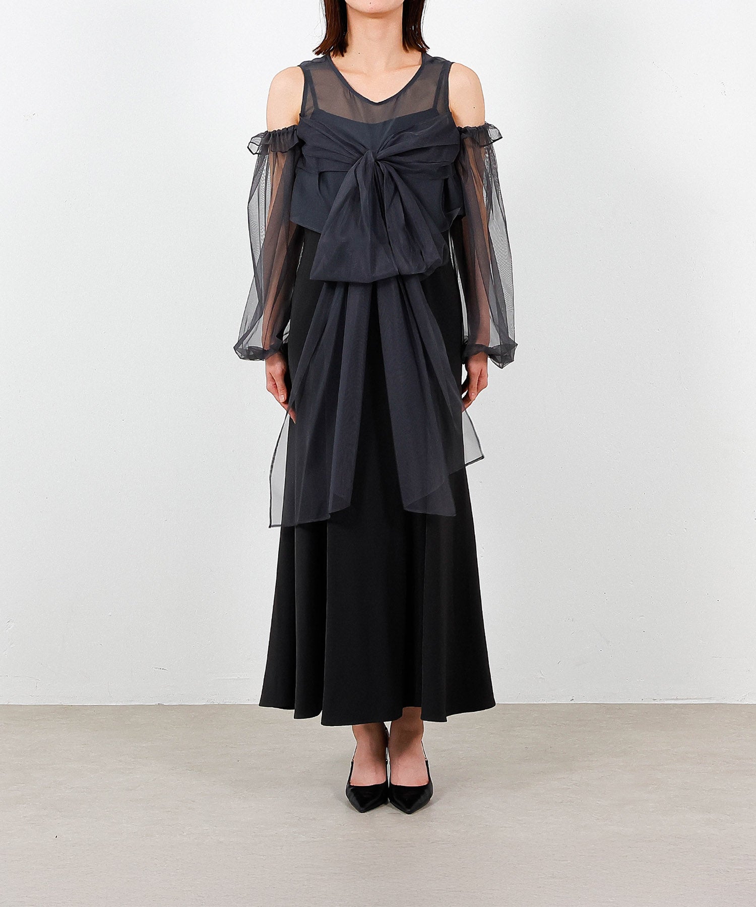 身長165cm / 着用 S<br>
普段着 M / 骨格ウェーブ