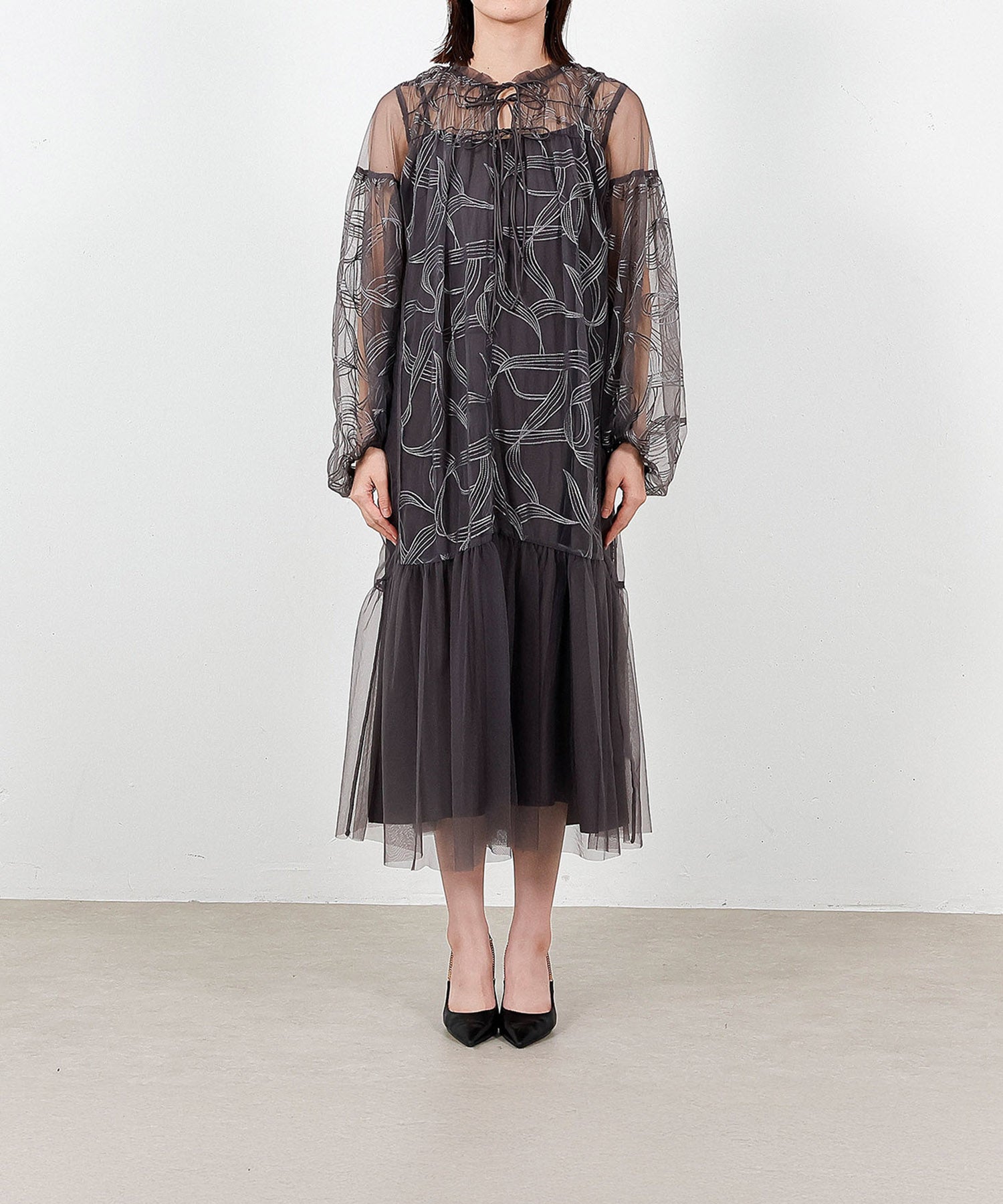 身長165cm / 着用 S<br>
普段着 M / 骨格ウェーブ