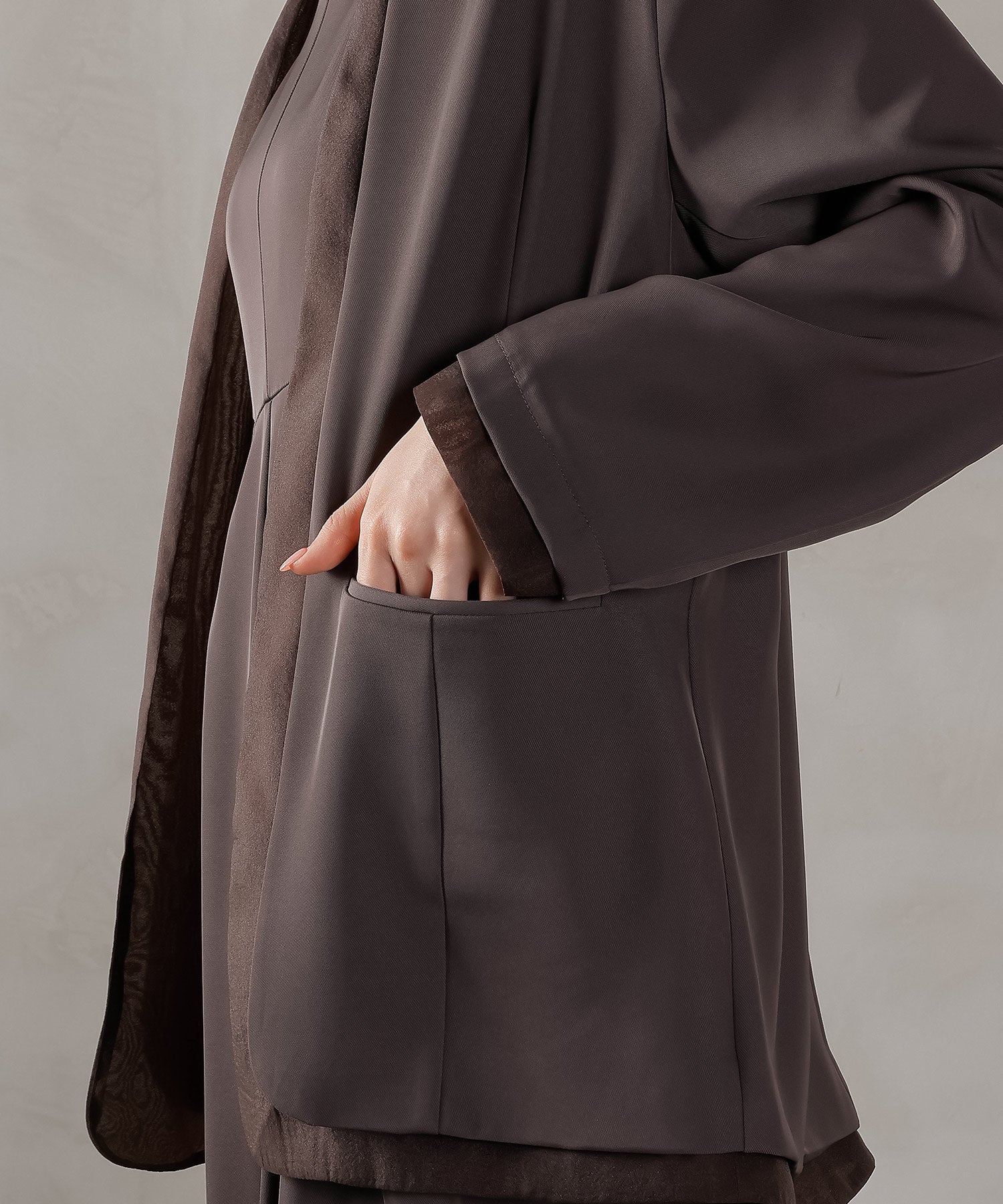 フロントシアージャケット ワイドパンツ オールインワン セットアップ