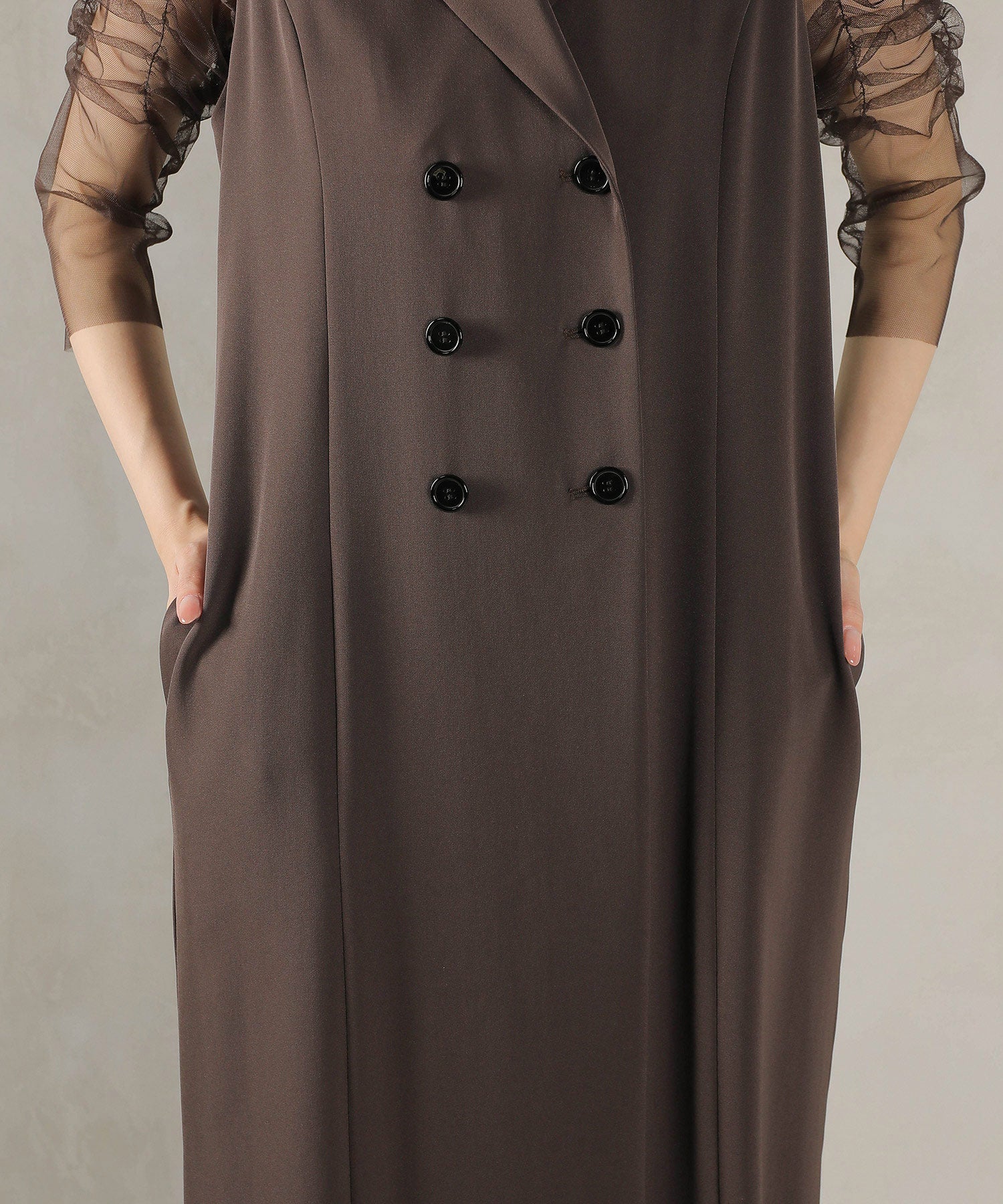 ロングジレ ワンピース チュール トップス スカート 3点セット ドレス