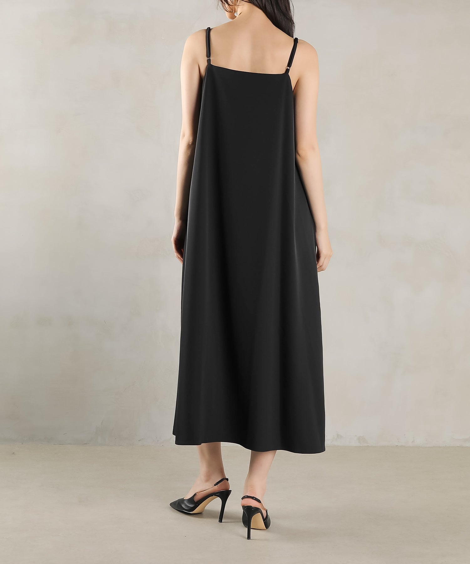 チュール ロング フリル Aライン ワンピース ドレス ２点セット