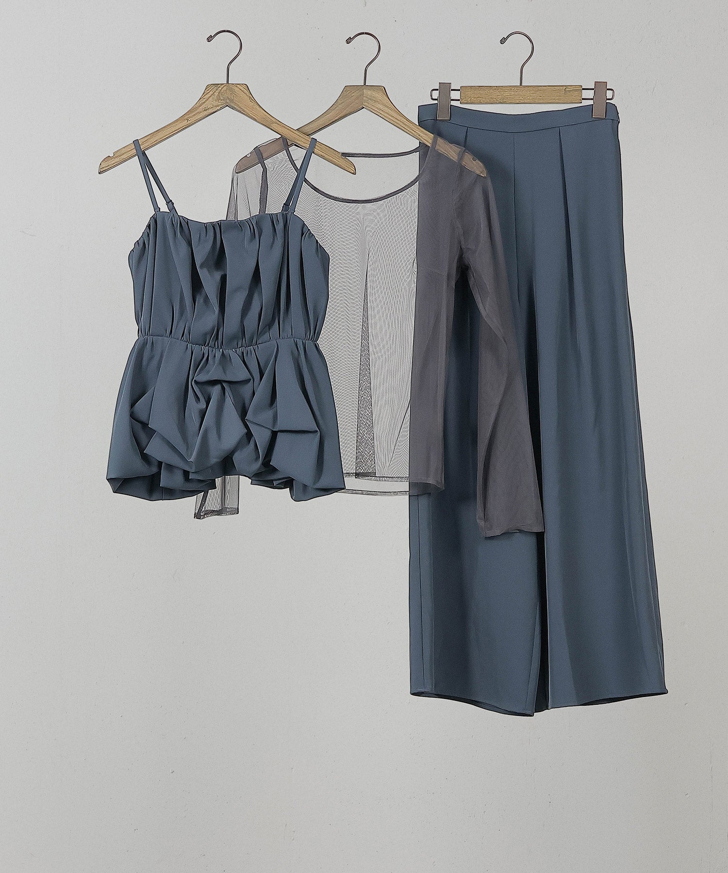 レーストップス キャミビスチェ パンツドレス 3点セット 結婚式